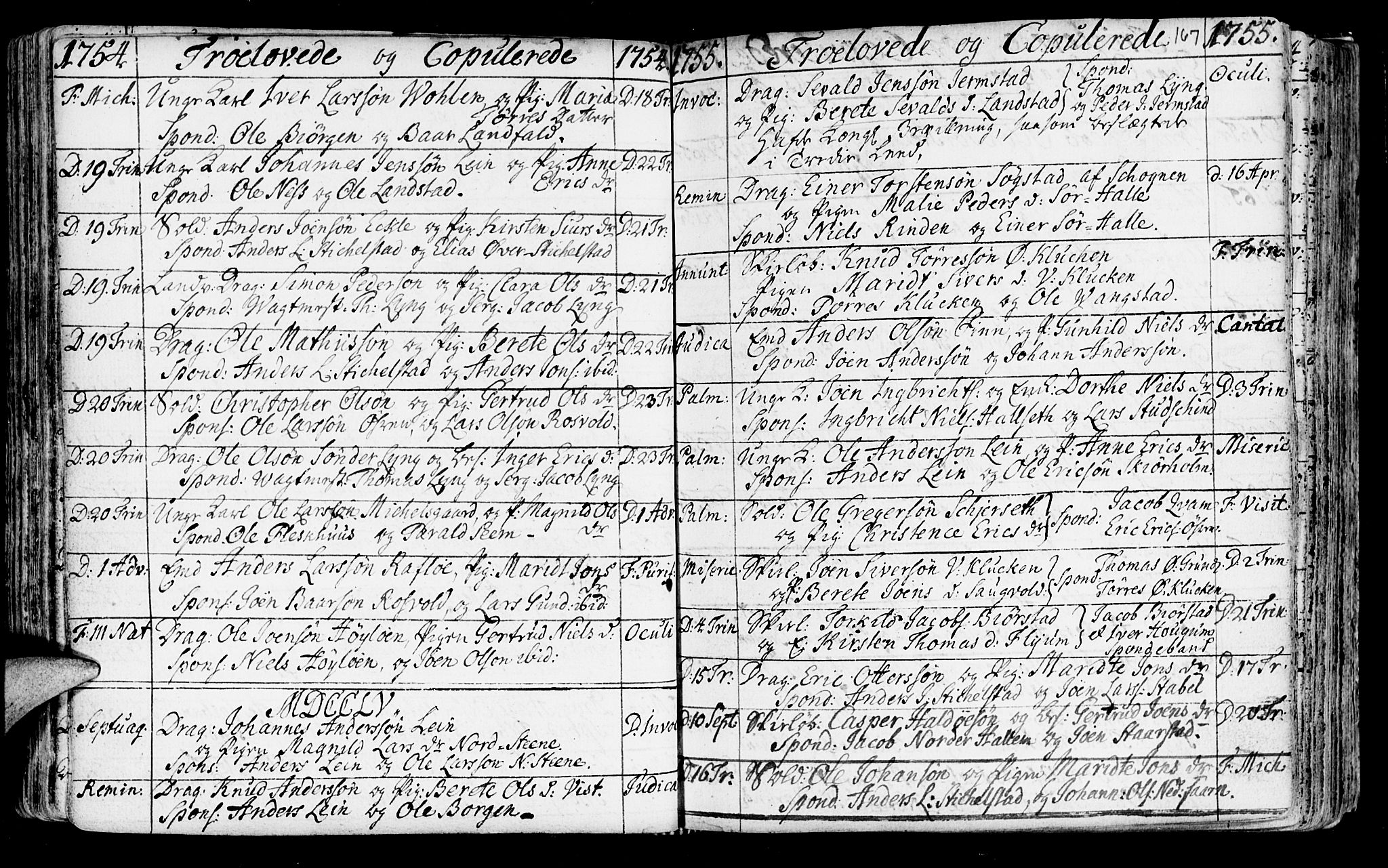 Ministerialprotokoller, klokkerbøker og fødselsregistre - Nord-Trøndelag, AV/SAT-A-1458/723/L0231: Parish register (official) no. 723A02, 1748-1780, p. 167