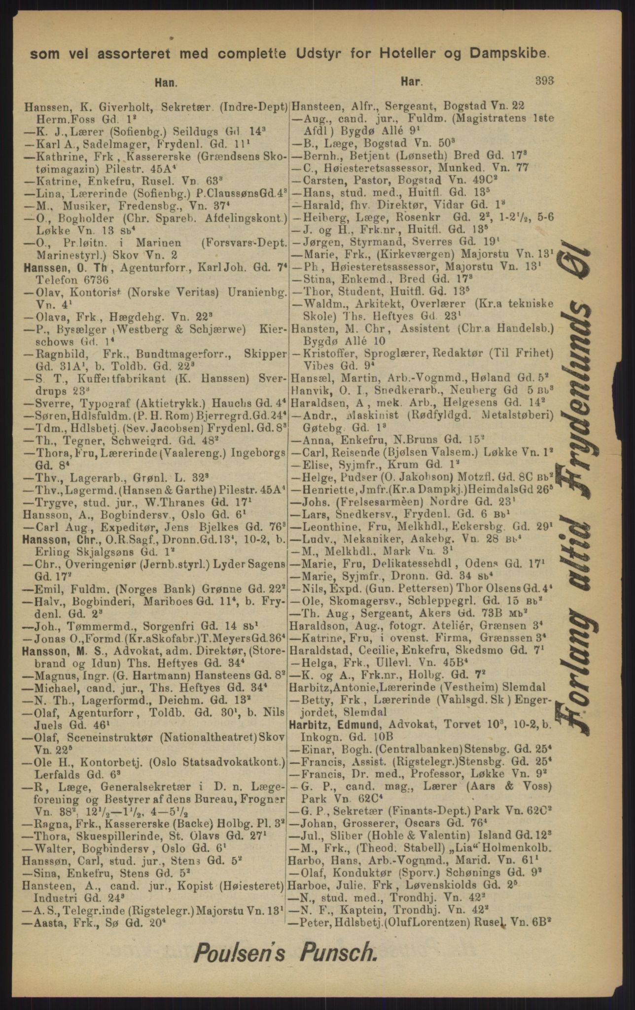 Kristiania/Oslo adressebok, PUBL/-, 1902, p. 393