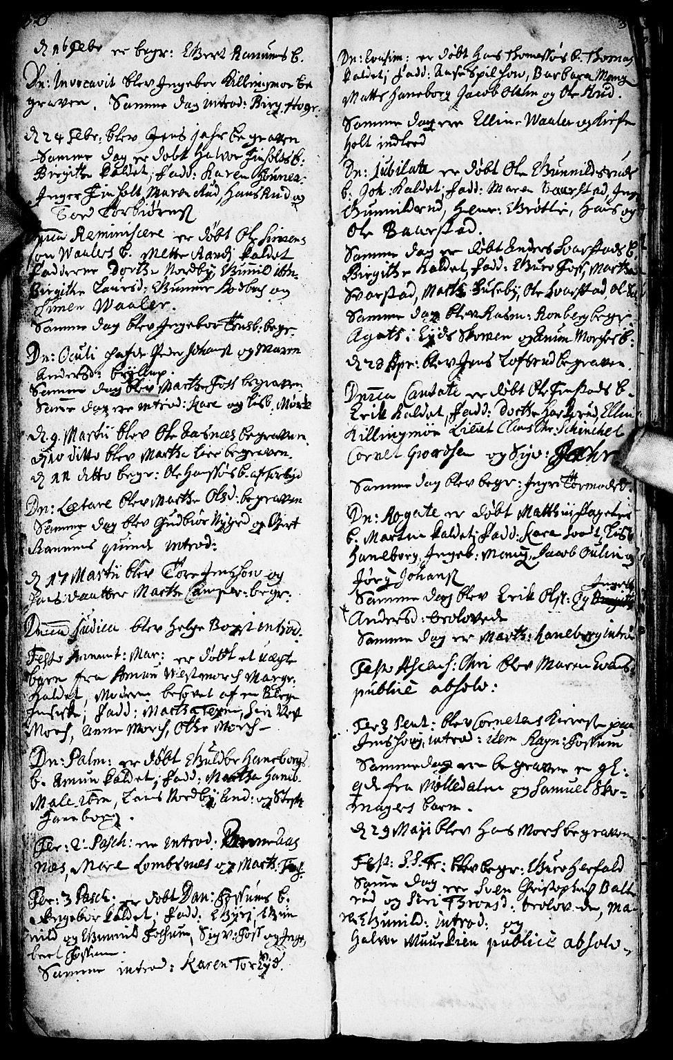 Aurskog prestekontor Kirkebøker, AV/SAO-A-10304a/F/Fa/L0001: Parish register (official) no. I 1, 1707-1735, p. 36-37