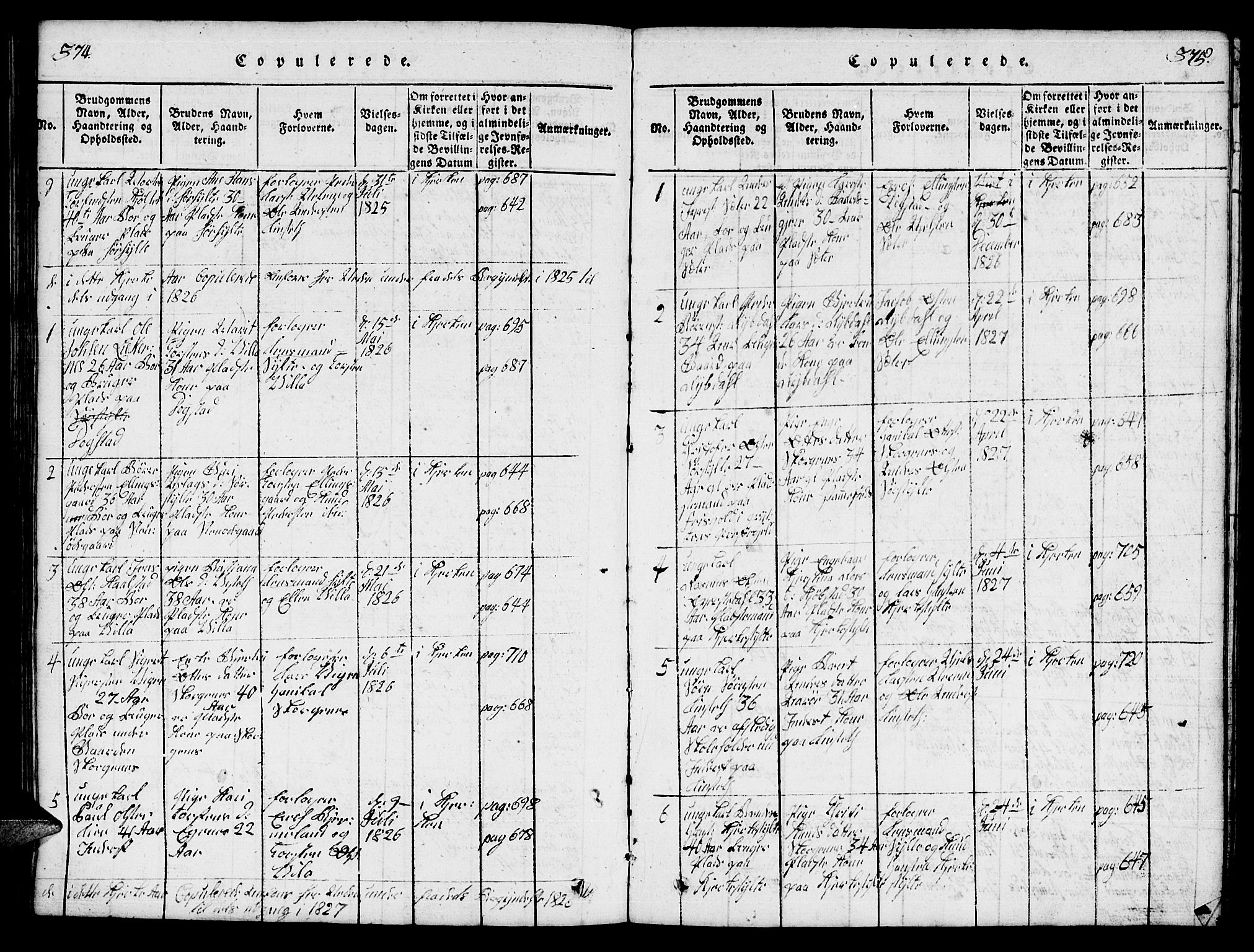 Ministerialprotokoller, klokkerbøker og fødselsregistre - Møre og Romsdal, SAT/A-1454/541/L0546: Parish register (copy) no. 541C01, 1818-1856, p. 374-375