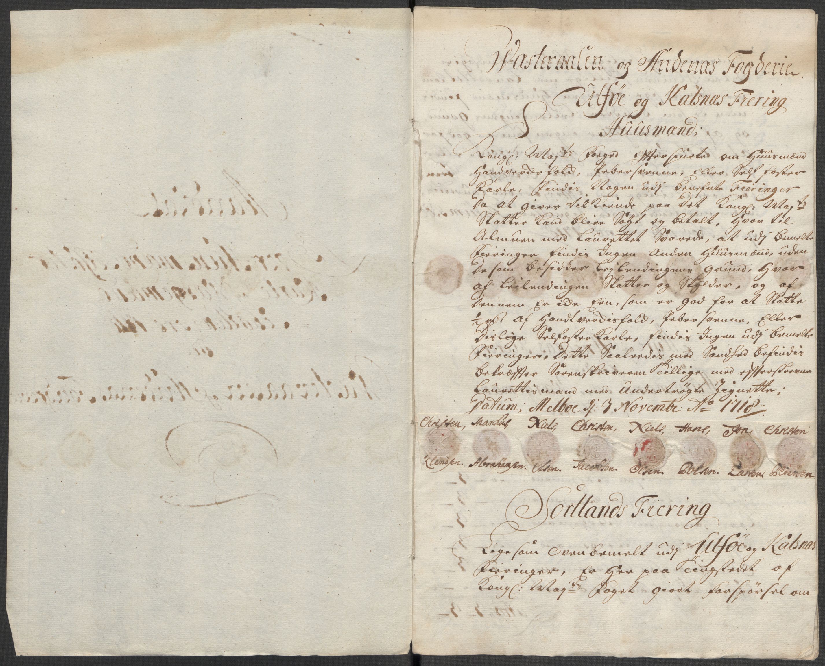 Rentekammeret inntil 1814, Reviderte regnskaper, Fogderegnskap, RA/EA-4092/R67/L4684: Fogderegnskap Vesterålen, Andenes og Lofoten, 1718, p. 122
