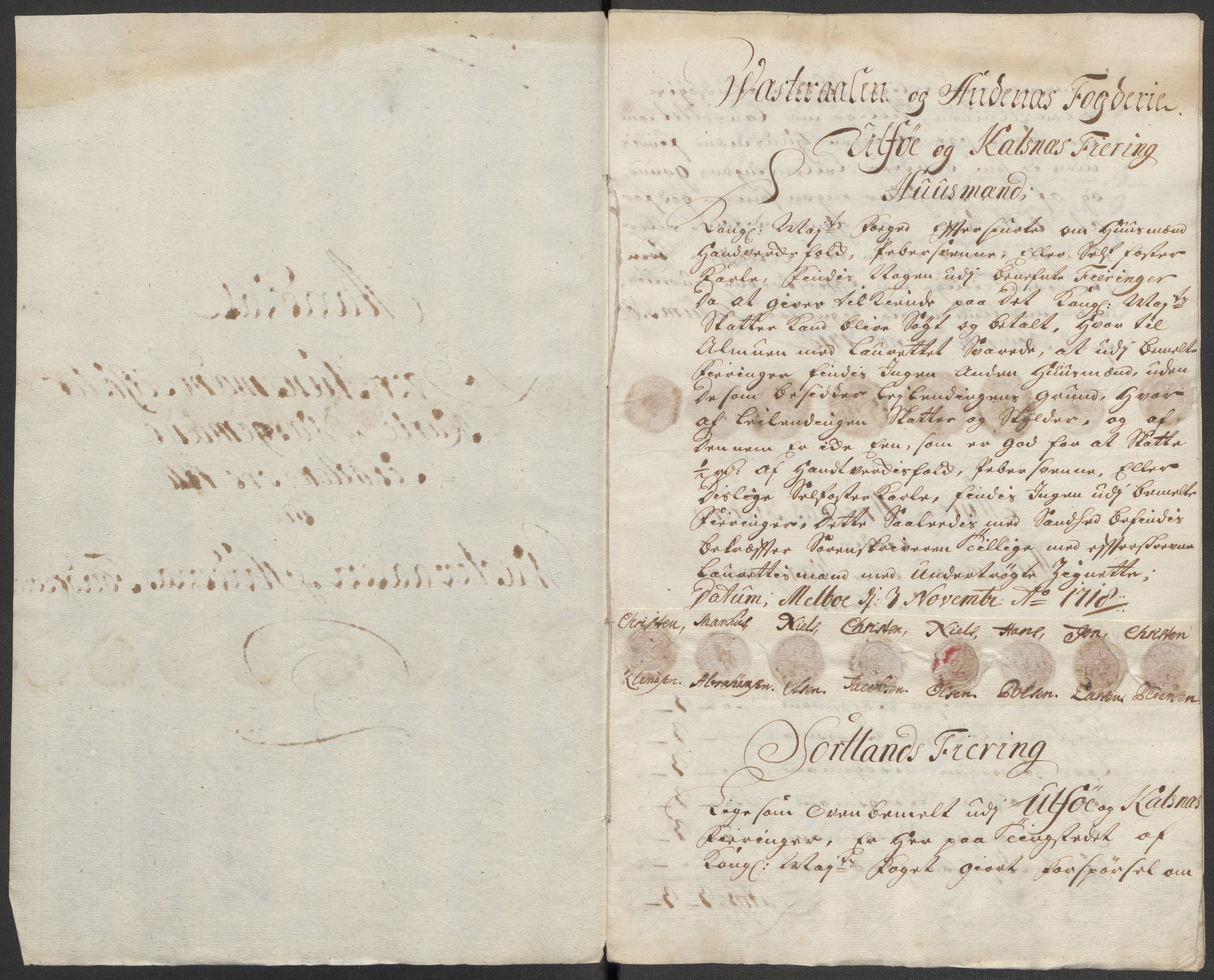 Rentekammeret inntil 1814, Reviderte regnskaper, Fogderegnskap, AV/RA-EA-4092/R67/L4684: Fogderegnskap Vesterålen, Andenes og Lofoten, 1718, p. 122