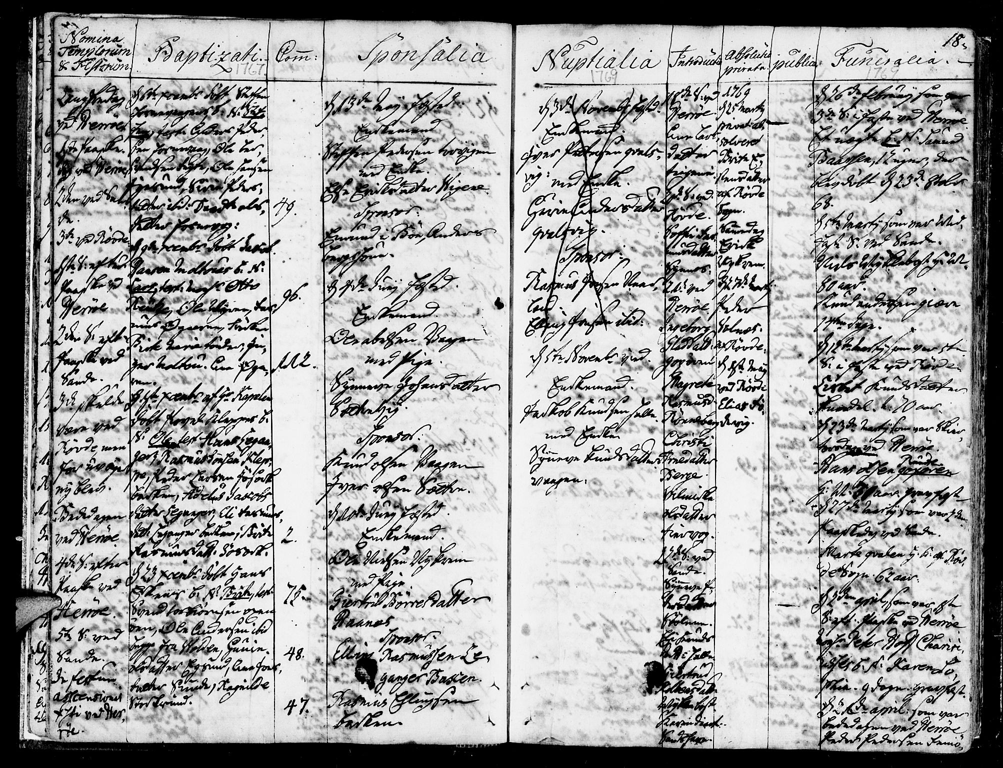 Ministerialprotokoller, klokkerbøker og fødselsregistre - Møre og Romsdal, AV/SAT-A-1454/507/L0067: Parish register (official) no. 507A02, 1767-1788, p. 18