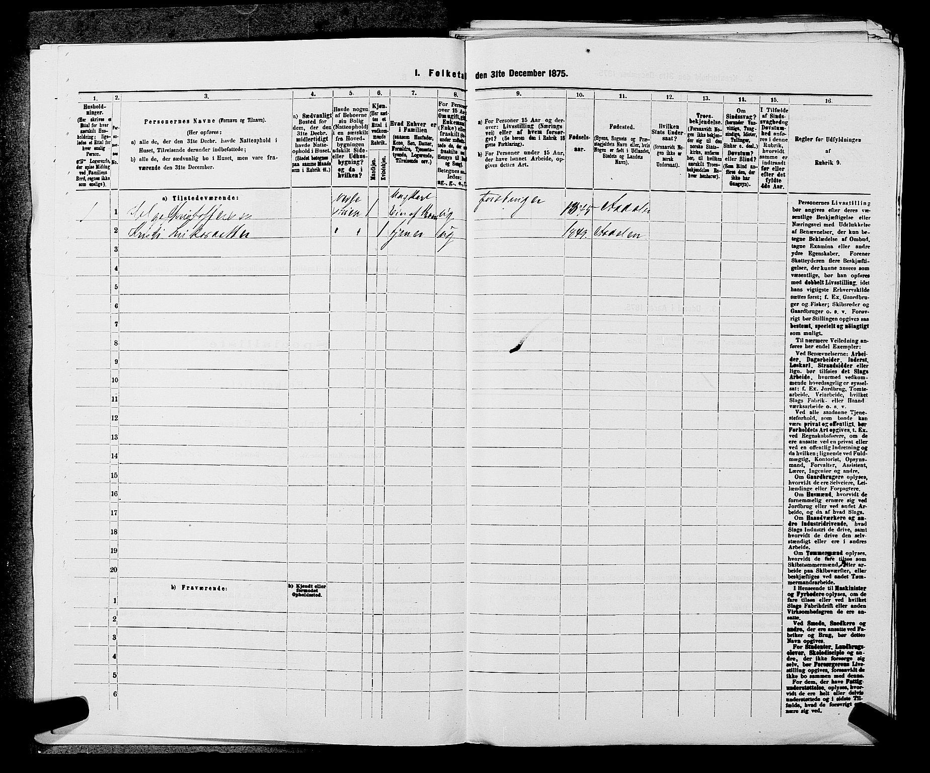 SAKO, 1875 census for 0613L Norderhov/Norderhov, Haug og Lunder, 1875, p. 1694