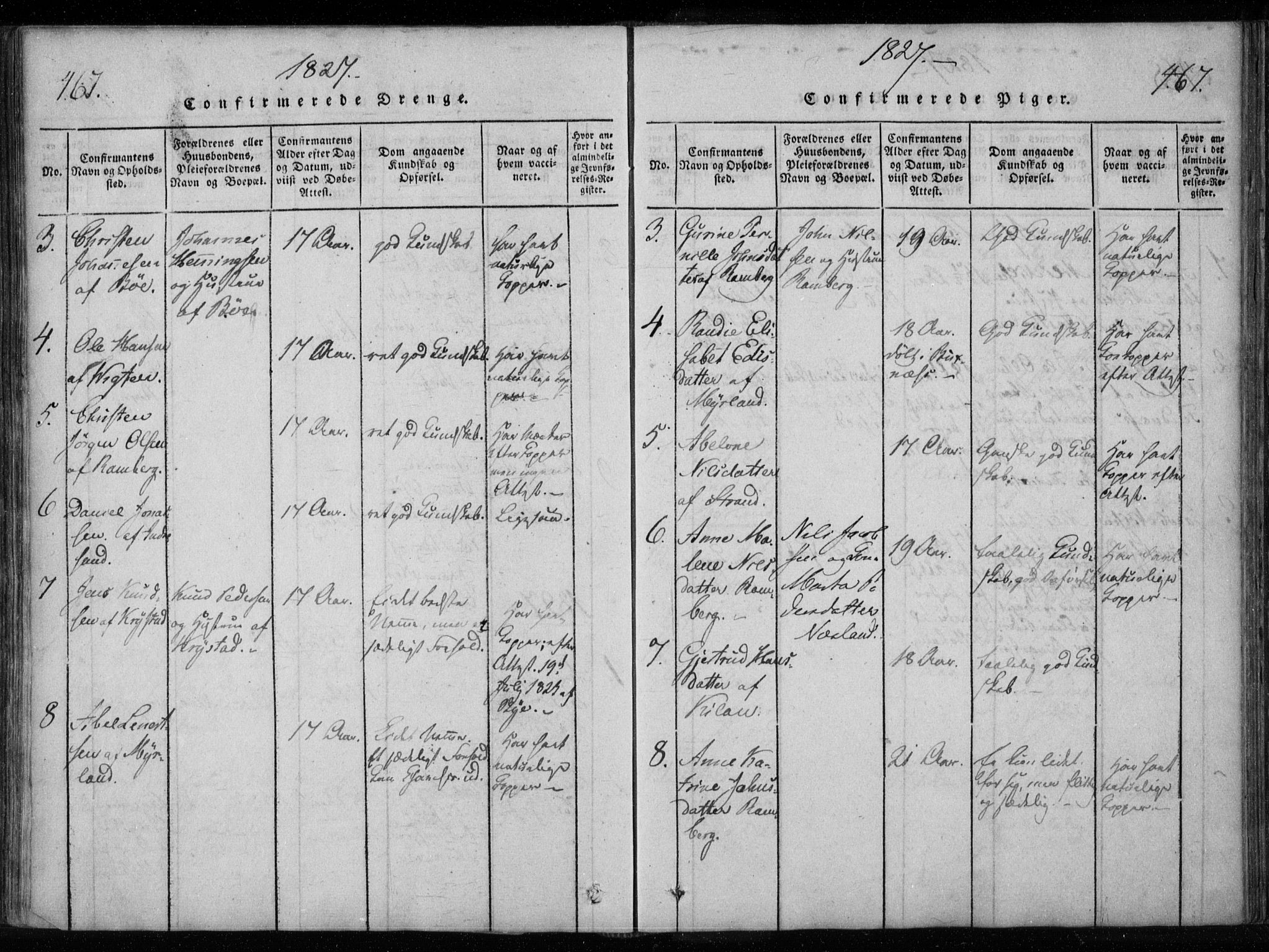 Ministerialprotokoller, klokkerbøker og fødselsregistre - Nordland, AV/SAT-A-1459/885/L1201: Parish register (official) no. 885A02, 1820-1837, p. 467-468