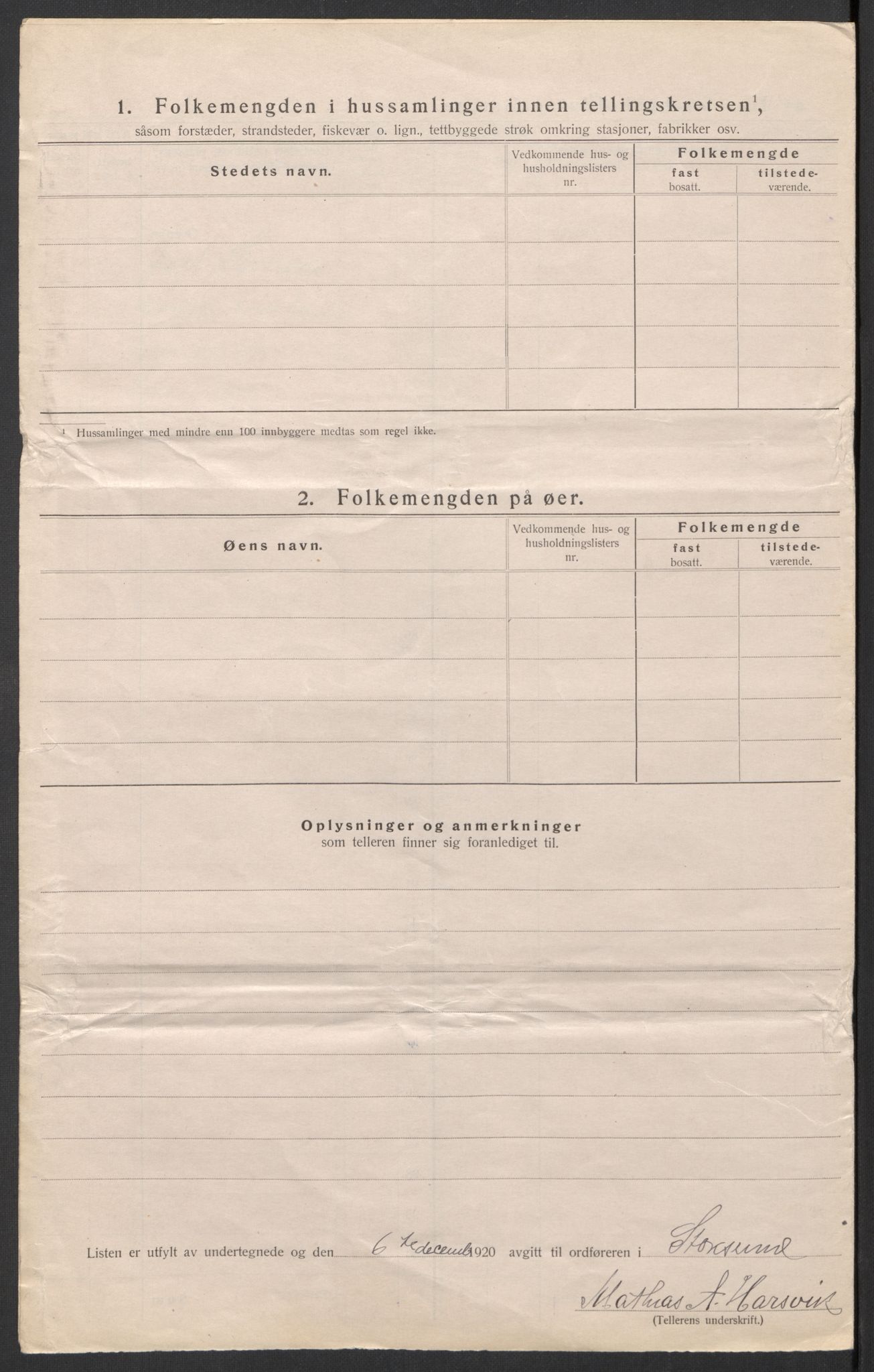 SAT, 1920 census for Stoksund, 1920, p. 25