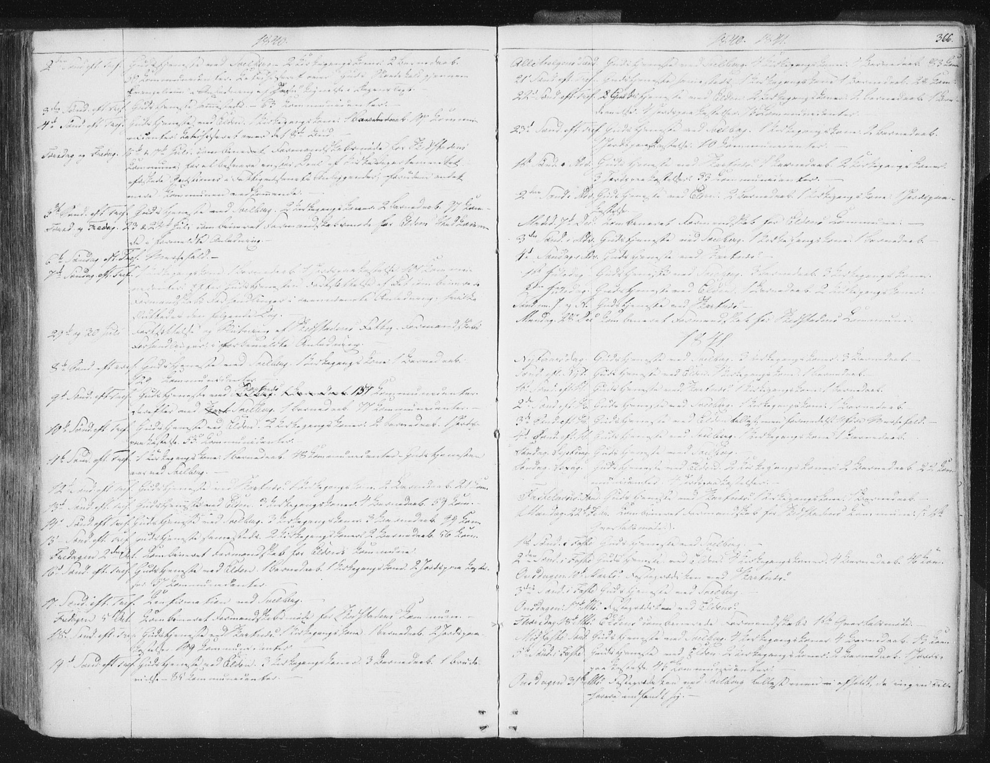 Ministerialprotokoller, klokkerbøker og fødselsregistre - Nord-Trøndelag, SAT/A-1458/741/L0392: Parish register (official) no. 741A06, 1836-1848, p. 366