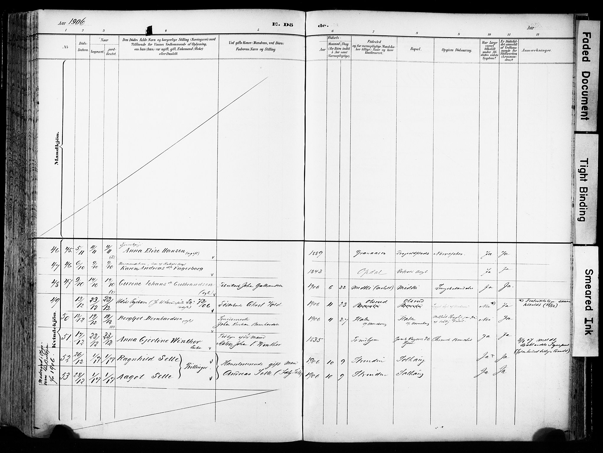 Ministerialprotokoller, klokkerbøker og fødselsregistre - Sør-Trøndelag, AV/SAT-A-1456/606/L0301: Parish register (official) no. 606A16, 1894-1907