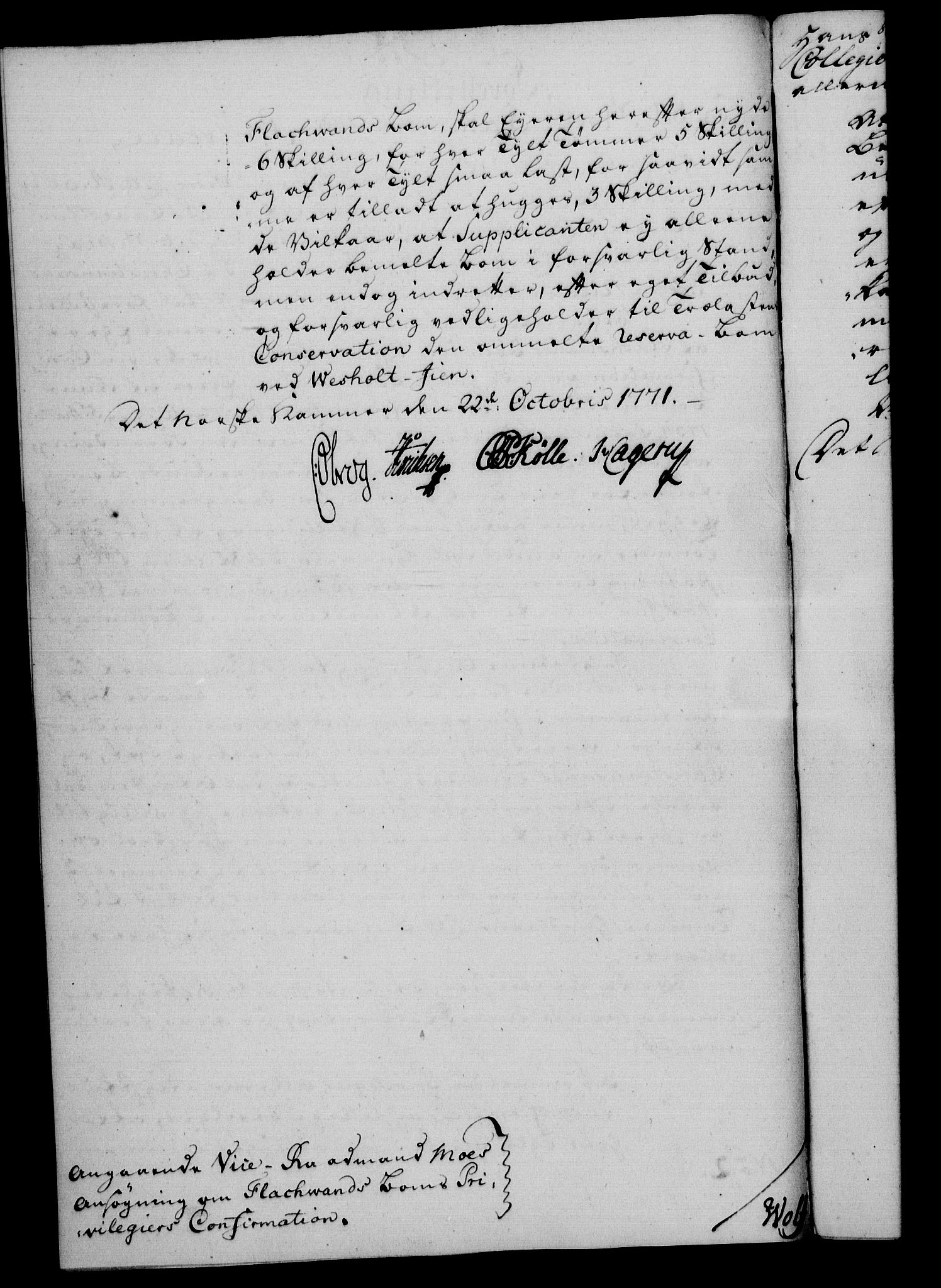 Rentekammeret, Kammerkanselliet, RA/EA-3111/G/Gf/Gfa/L0054: Norsk relasjons- og resolusjonsprotokoll (merket RK 52.54), 1771-1772, p. 171