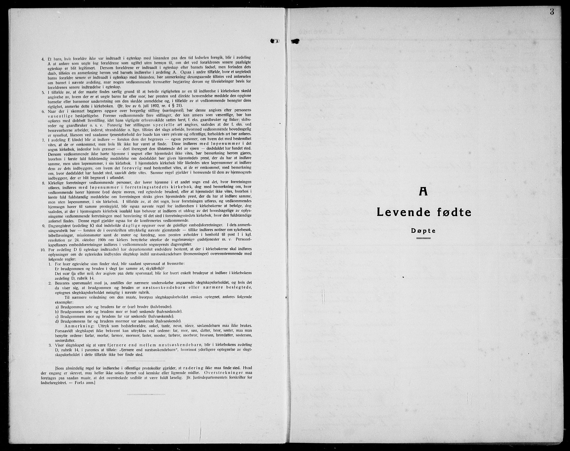 Førde sokneprestembete, SAB/A-79901/H/Hab/Haba/L0004: Parish register (copy) no. A 4, 1924-1941, p. 3