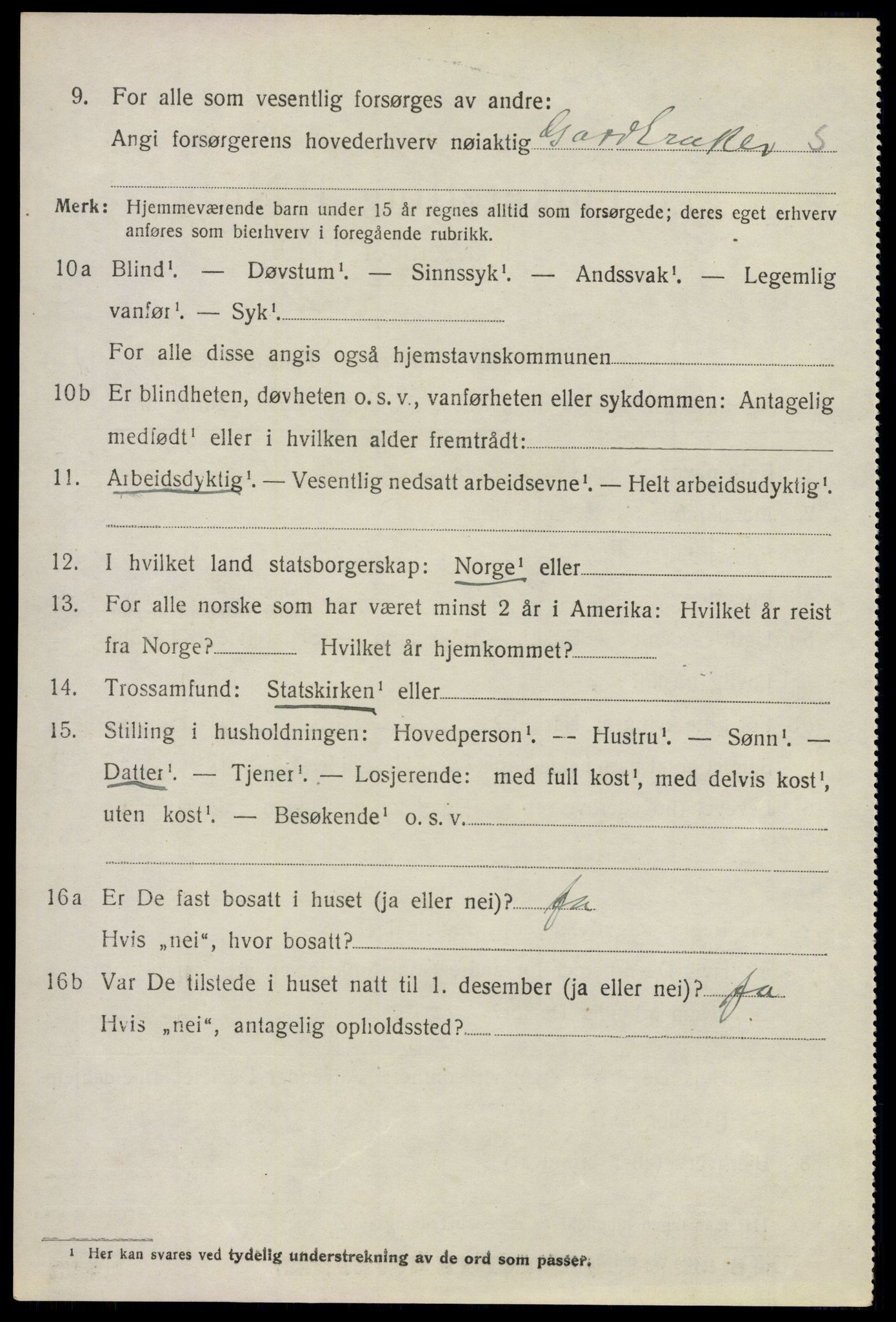 SAO, 1920 census for Blaker, 1920, p. 2010