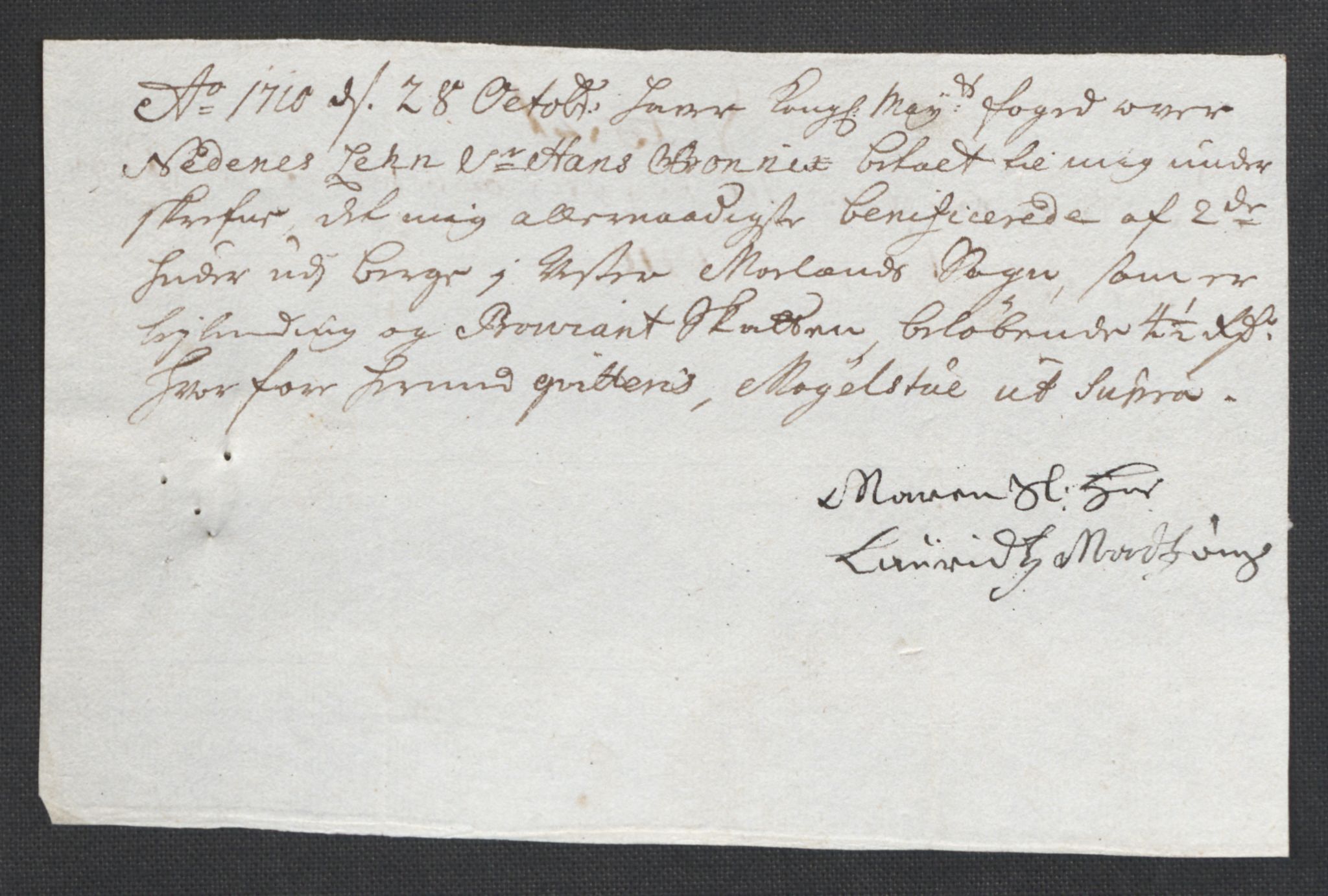 Rentekammeret inntil 1814, Reviderte regnskaper, Fogderegnskap, AV/RA-EA-4092/R39/L2319: Fogderegnskap Nedenes, 1710-1711, p. 81