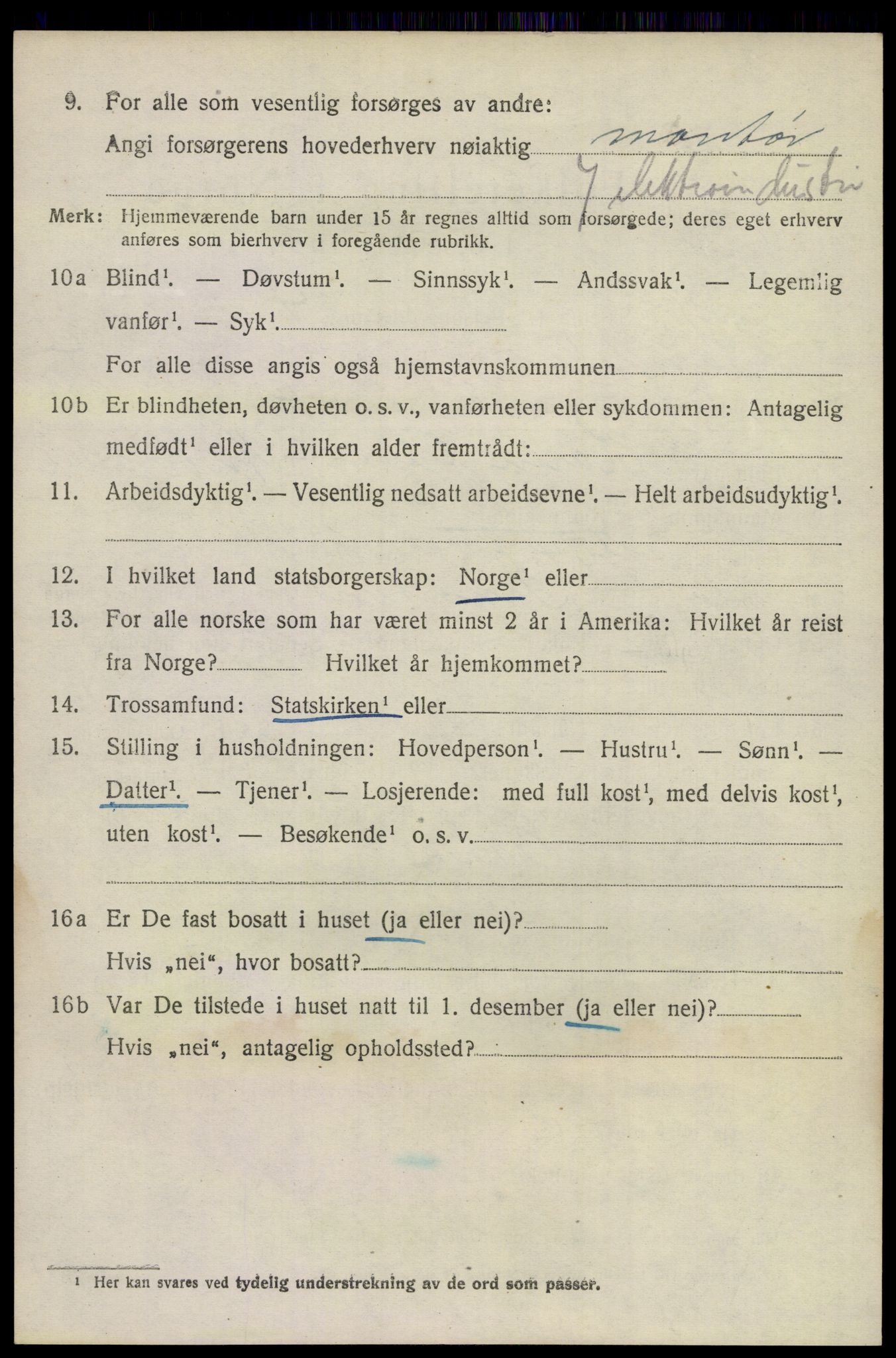 SAKO, 1920 census for Sandeherred, 1920, p. 20705