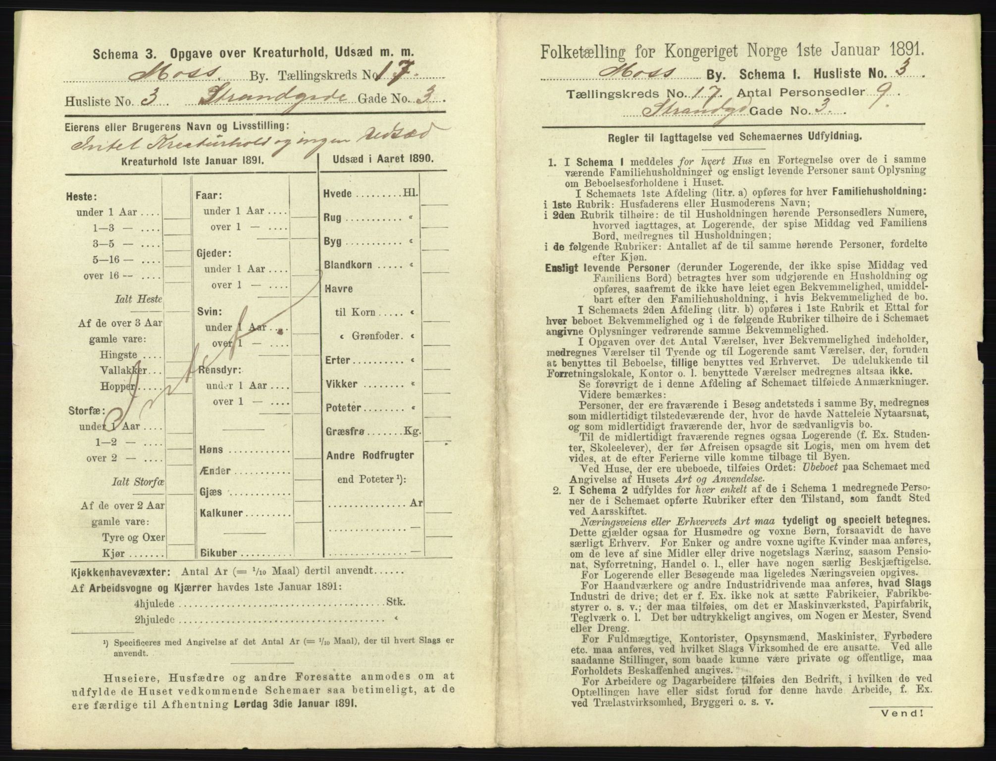 RA, 1891 census for 0104 Moss, 1891, p. 1080