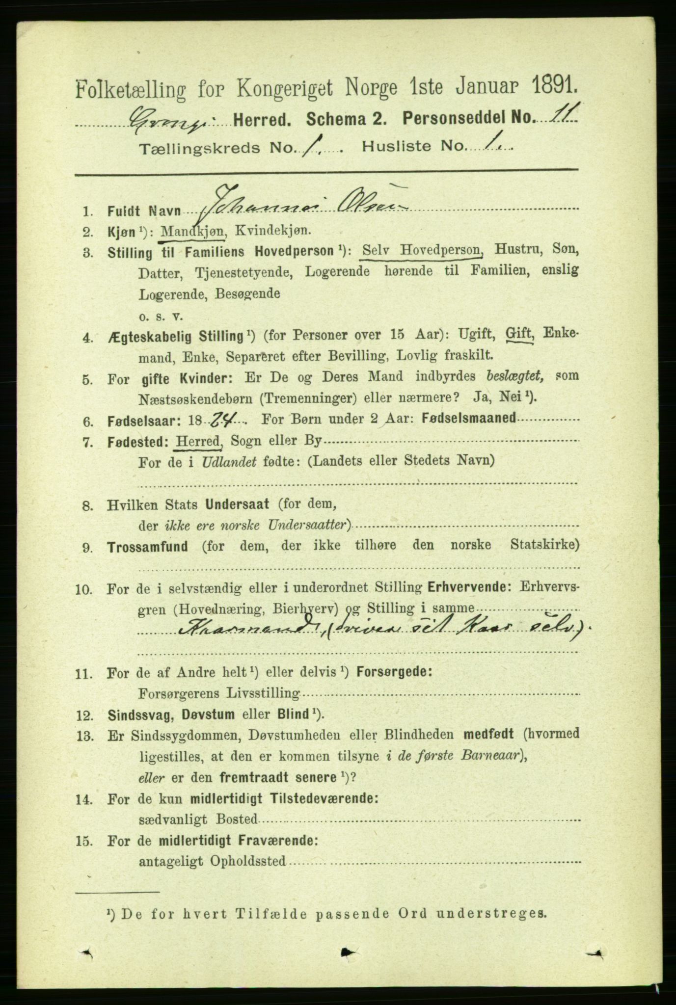 RA, 1891 census for 1742 Grong, 1891, p. 131