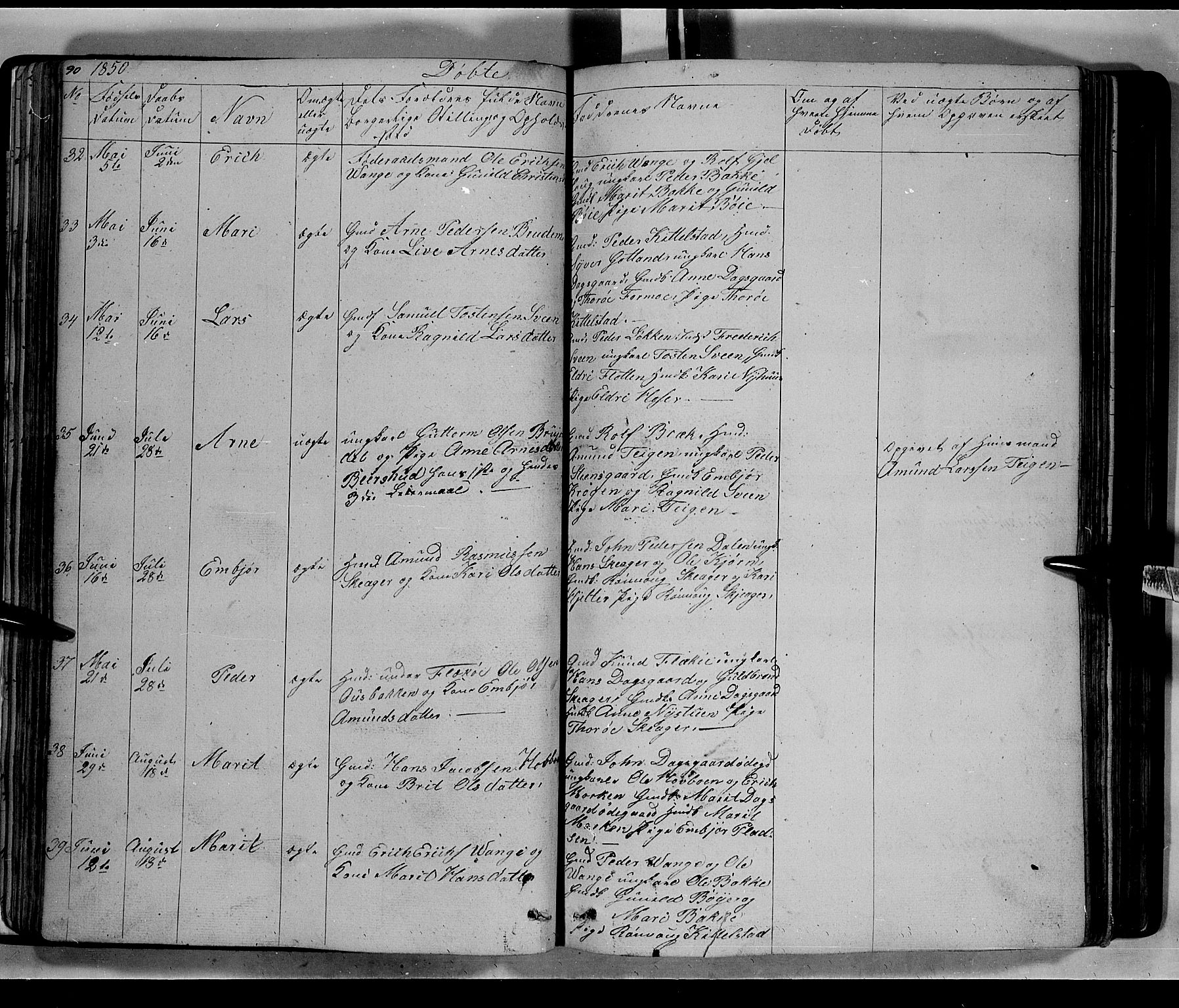 Lom prestekontor, AV/SAH-PREST-070/L/L0004: Parish register (copy) no. 4, 1845-1864, p. 90-91