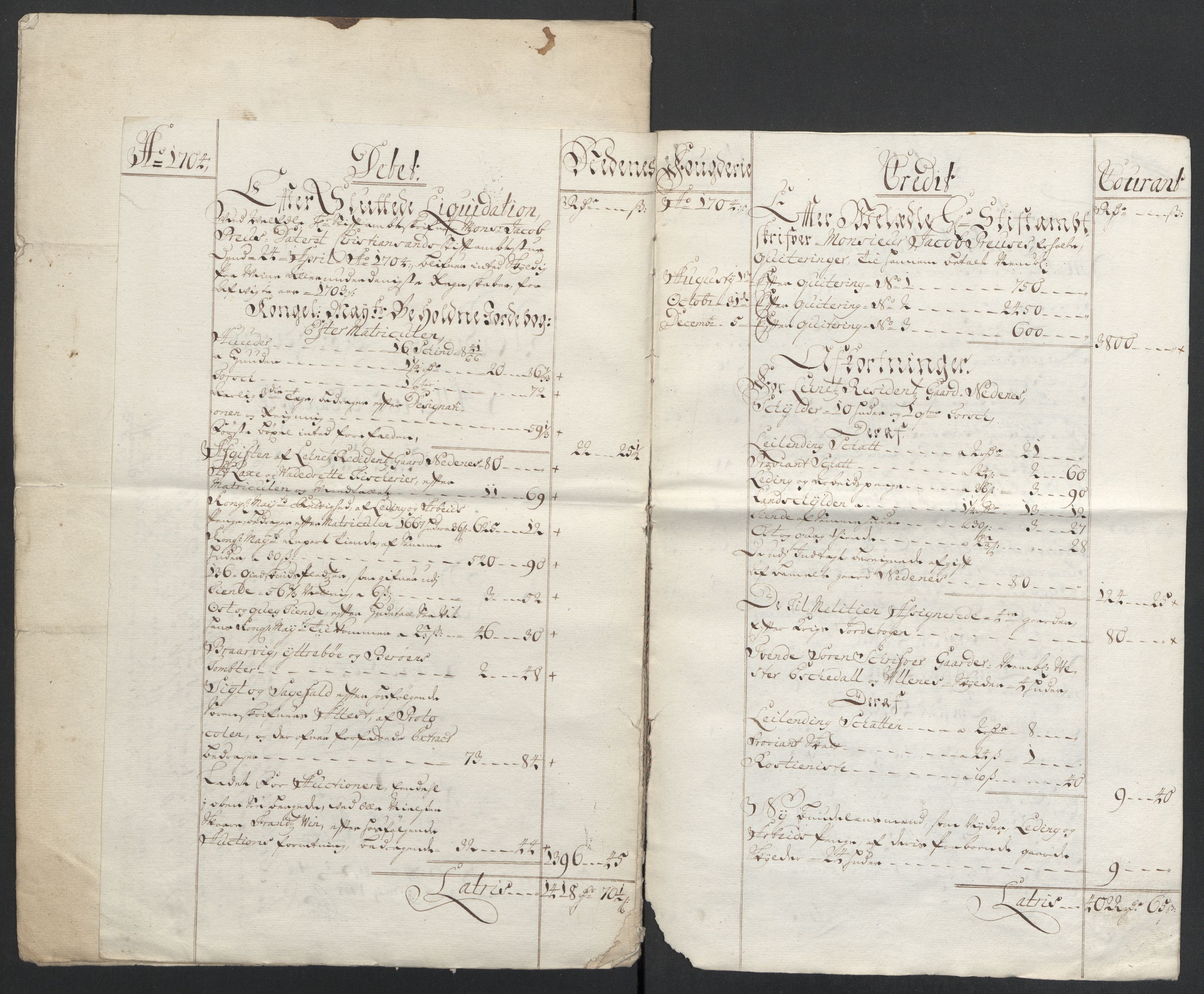 Rentekammeret inntil 1814, Reviderte regnskaper, Fogderegnskap, AV/RA-EA-4092/R39/L2317: Fogderegnskap Nedenes, 1704-1705, p. 11