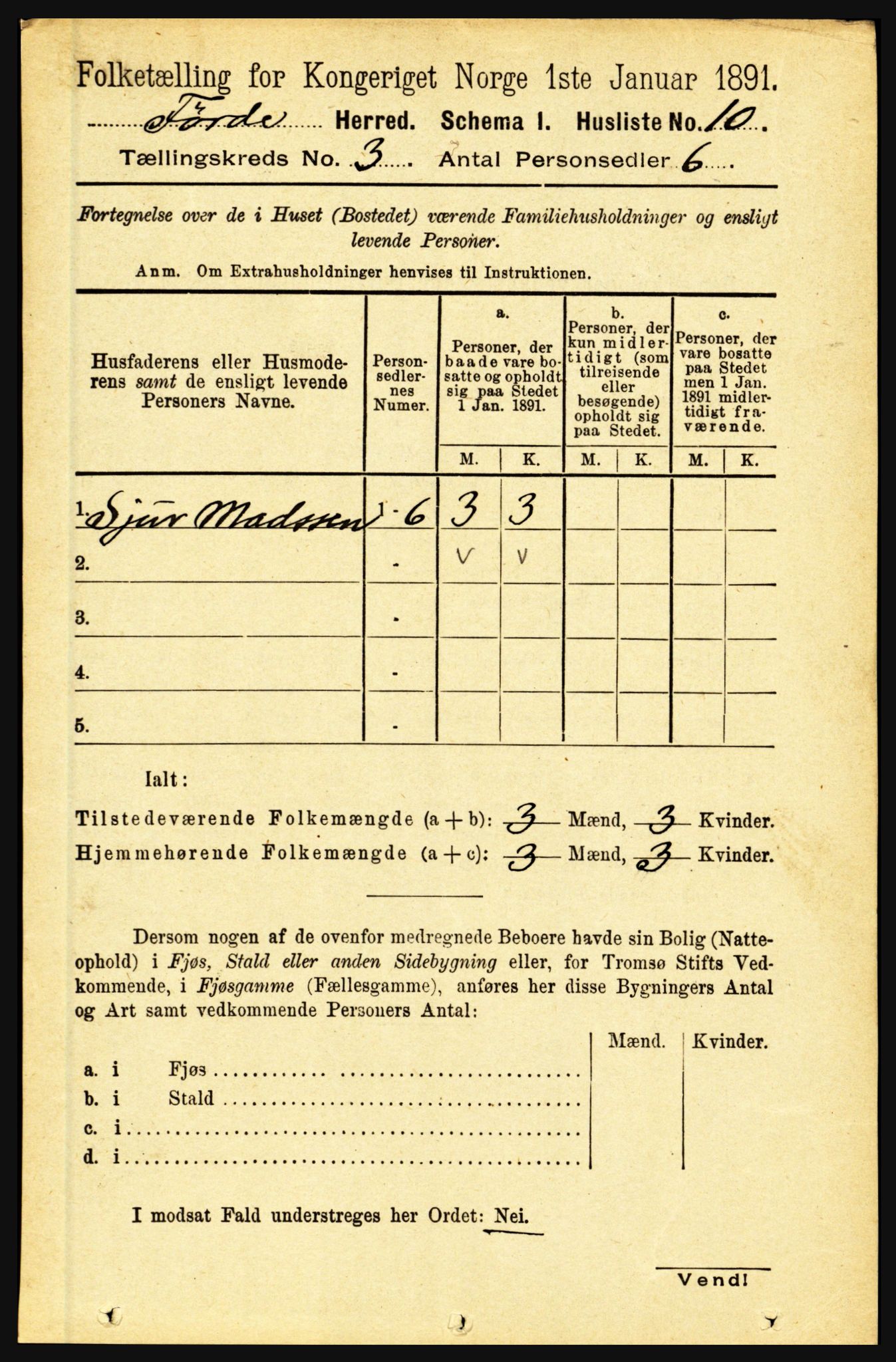 RA, 1891 census for 1432 Førde, 1891, p. 817