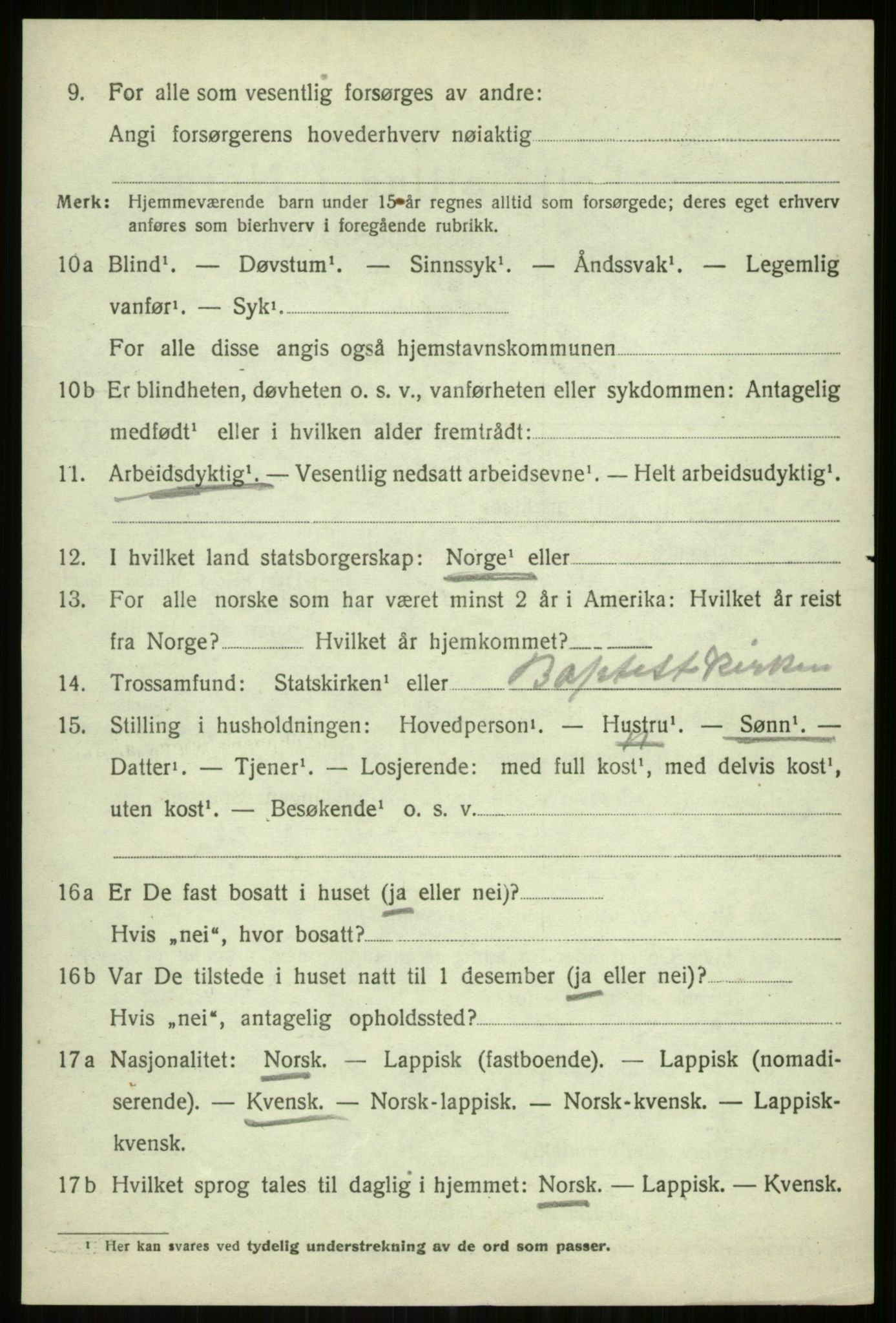 SATØ, 1920 census for Balsfjord, 1920, p. 7212