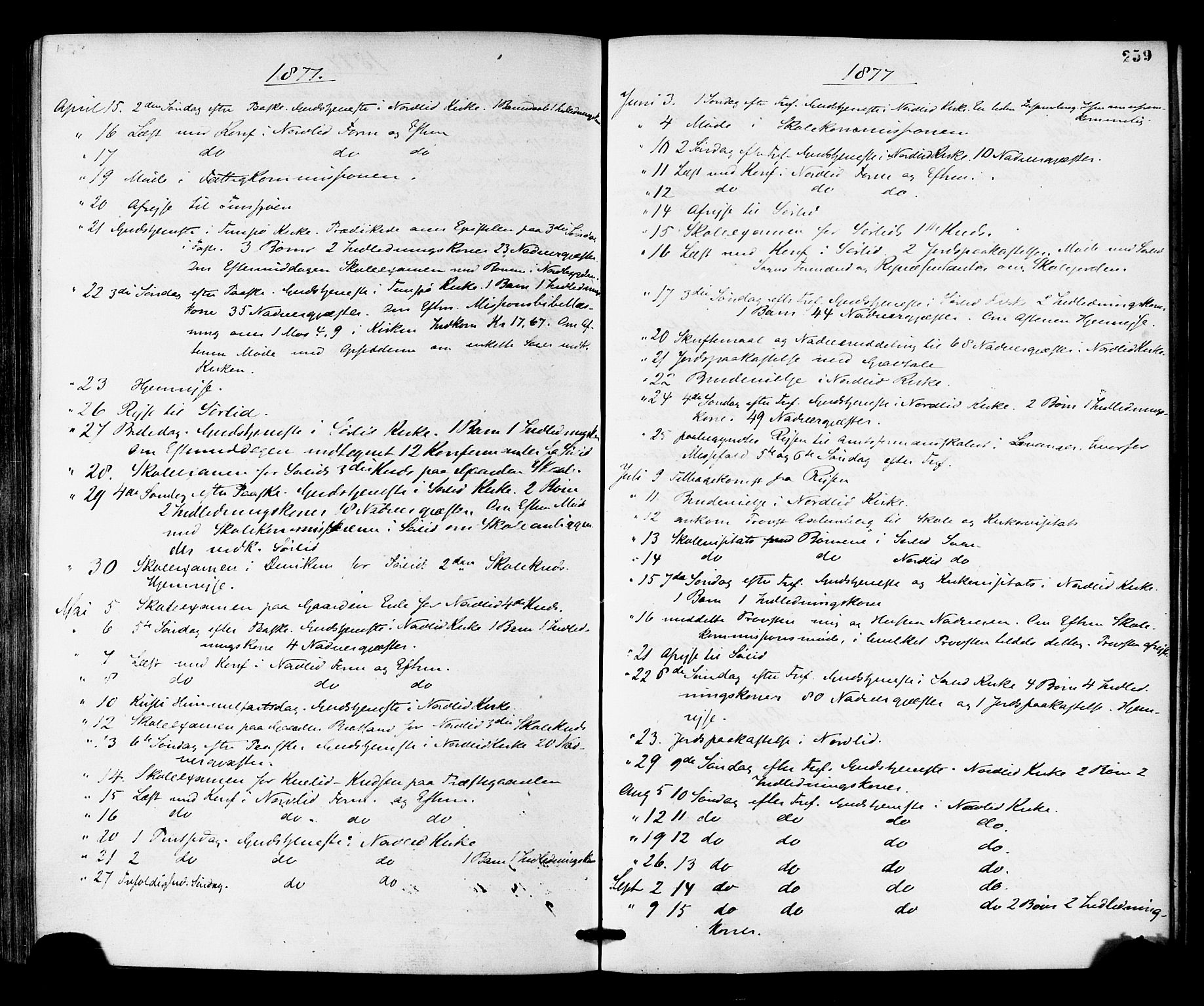 Ministerialprotokoller, klokkerbøker og fødselsregistre - Nord-Trøndelag, SAT/A-1458/755/L0493: Parish register (official) no. 755A02, 1865-1881, p. 259