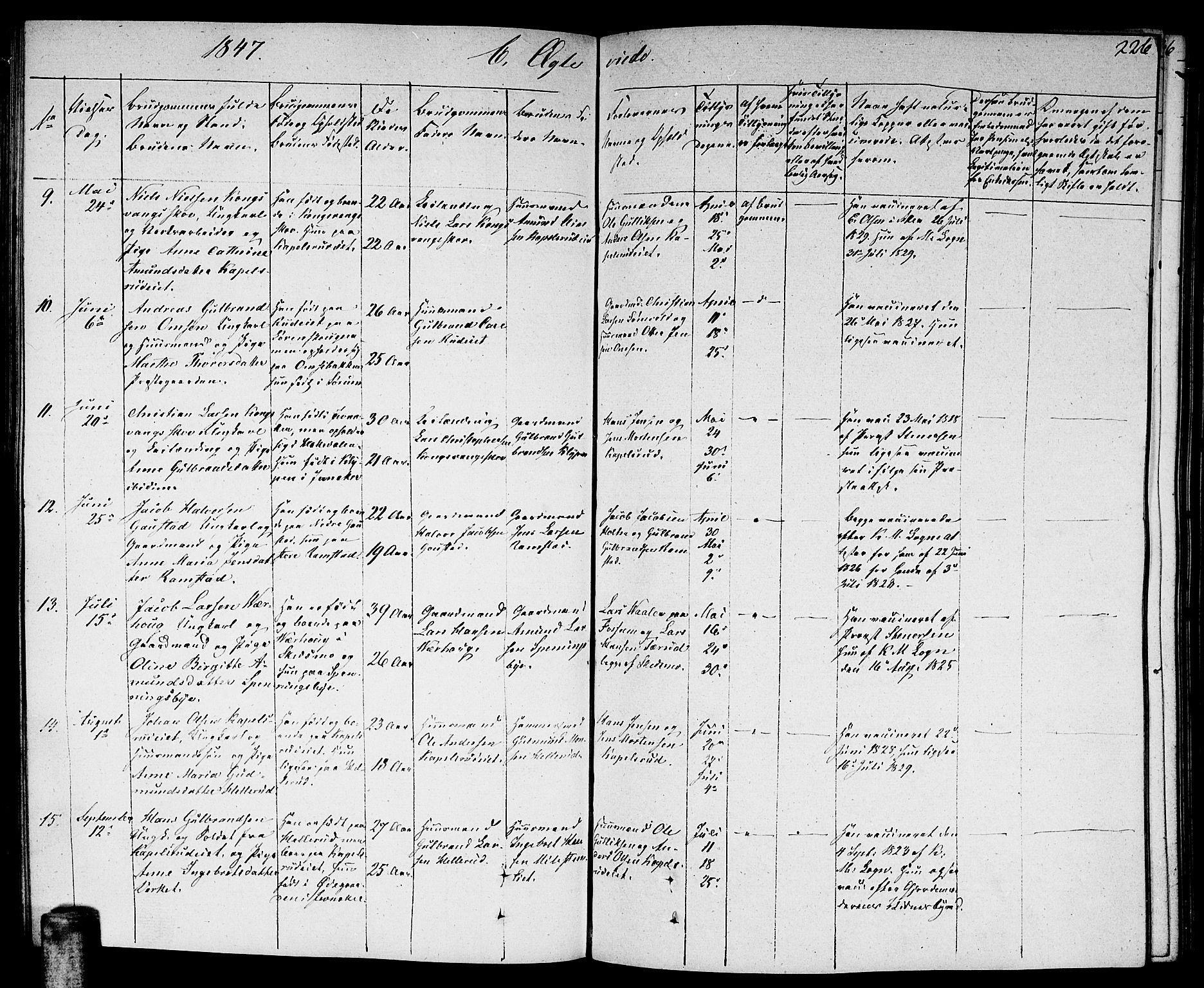 Nittedal prestekontor Kirkebøker, AV/SAO-A-10365a/F/Fa/L0004: Parish register (official) no. I 4, 1836-1849, p. 226