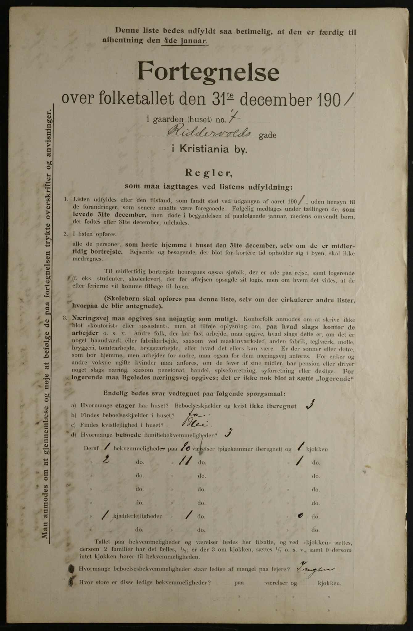 OBA, Municipal Census 1901 for Kristiania, 1901, p. 12748