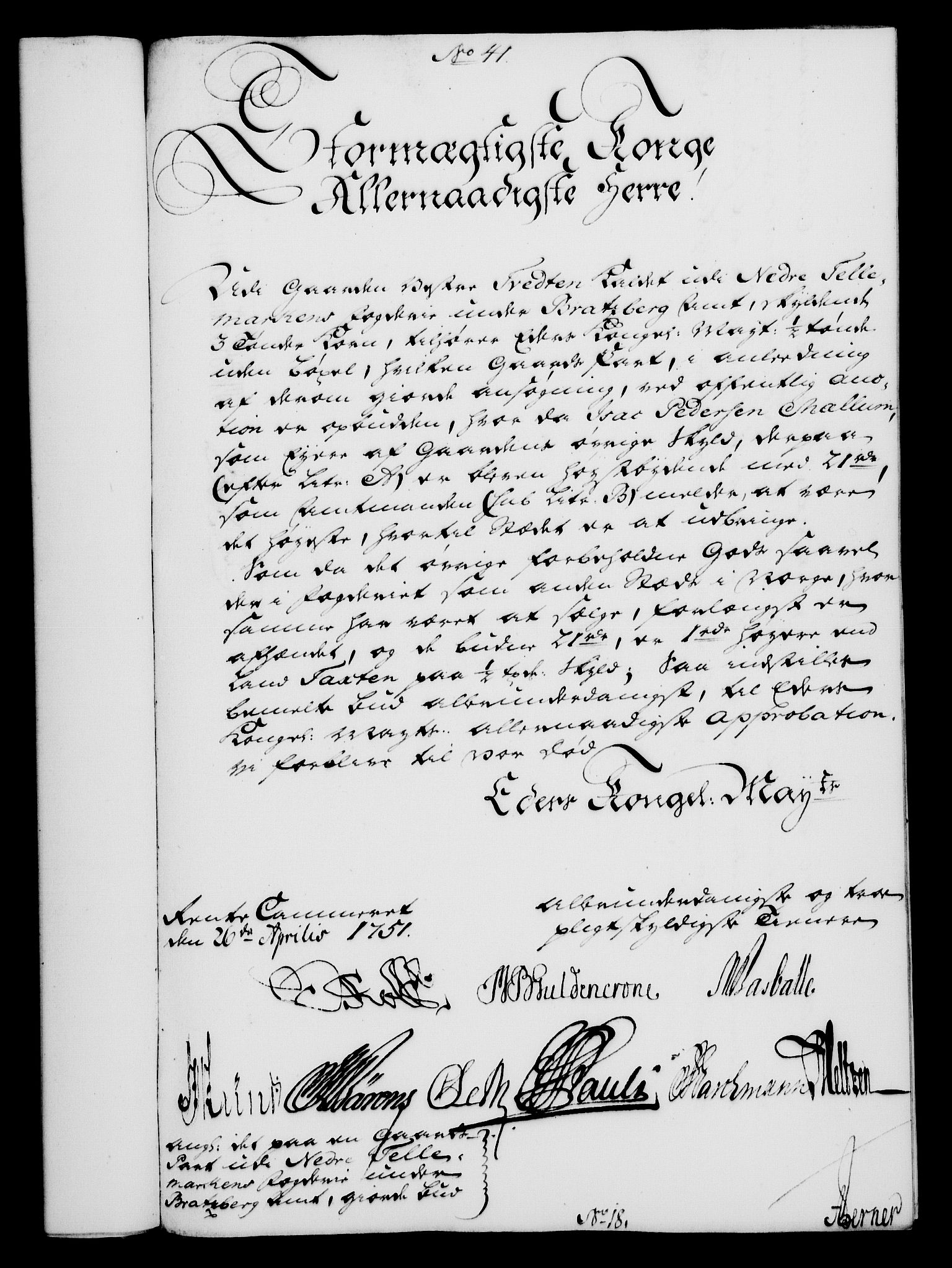 Rentekammeret, Kammerkanselliet, RA/EA-3111/G/Gf/Gfa/L0033: Norsk relasjons- og resolusjonsprotokoll (merket RK 52.33), 1751, p. 234