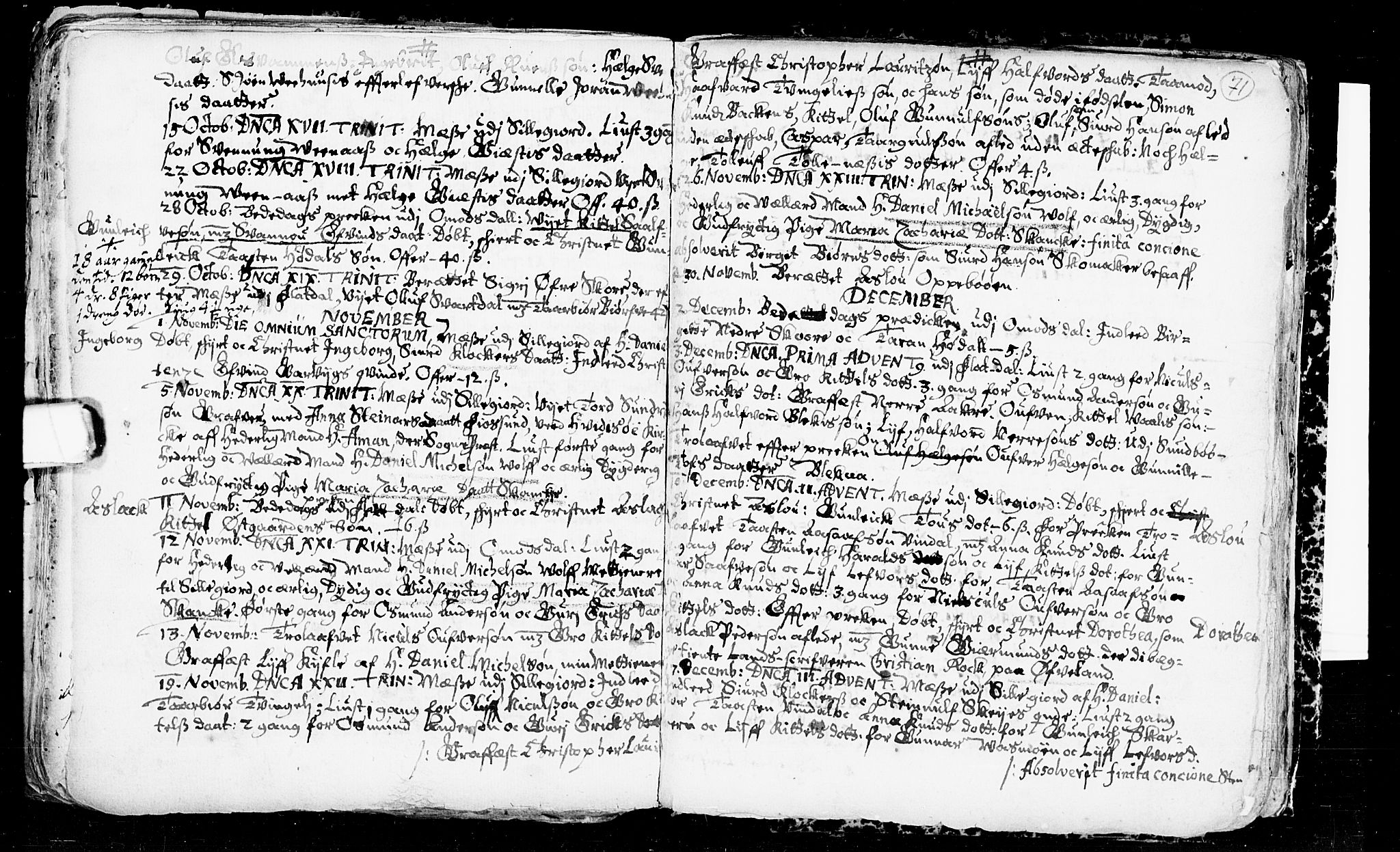Seljord kirkebøker, SAKO/A-20/F/Fa/L0001: Parish register (official) no. I 1, 1654-1686, p. 71