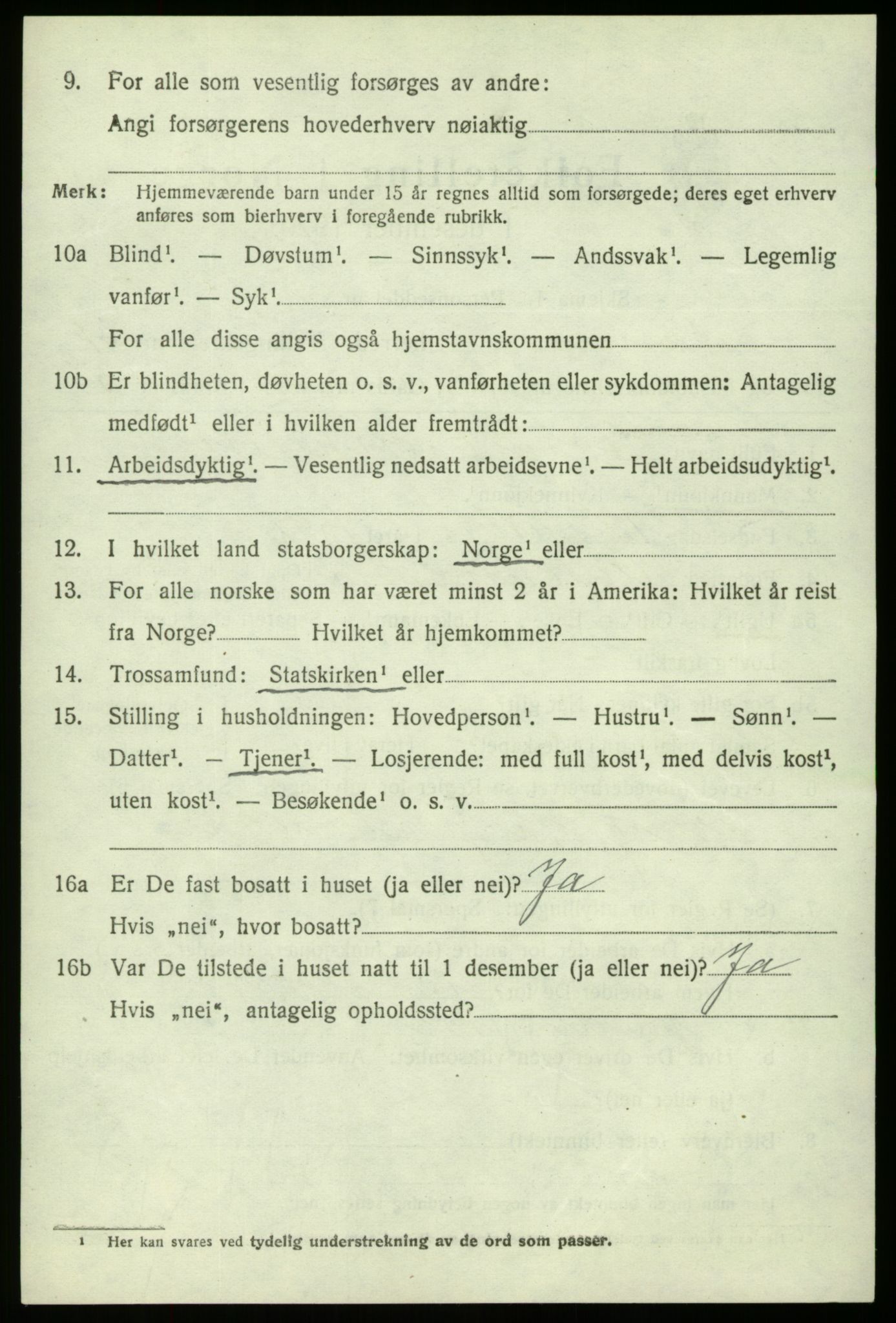 SAB, 1920 census for Fana, 1920, p. 24814