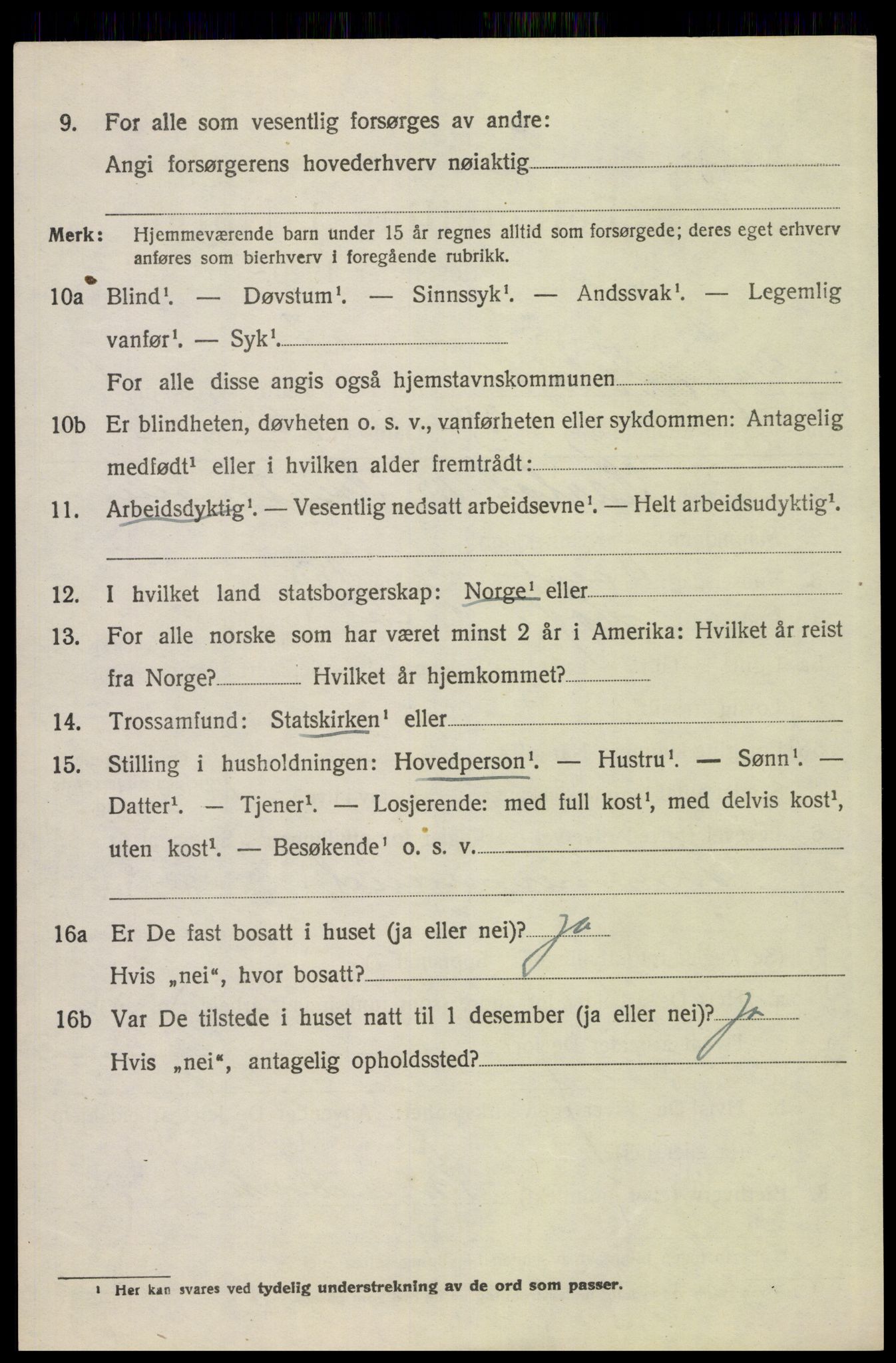 SAH, 1920 census for Hof, 1920, p. 5360