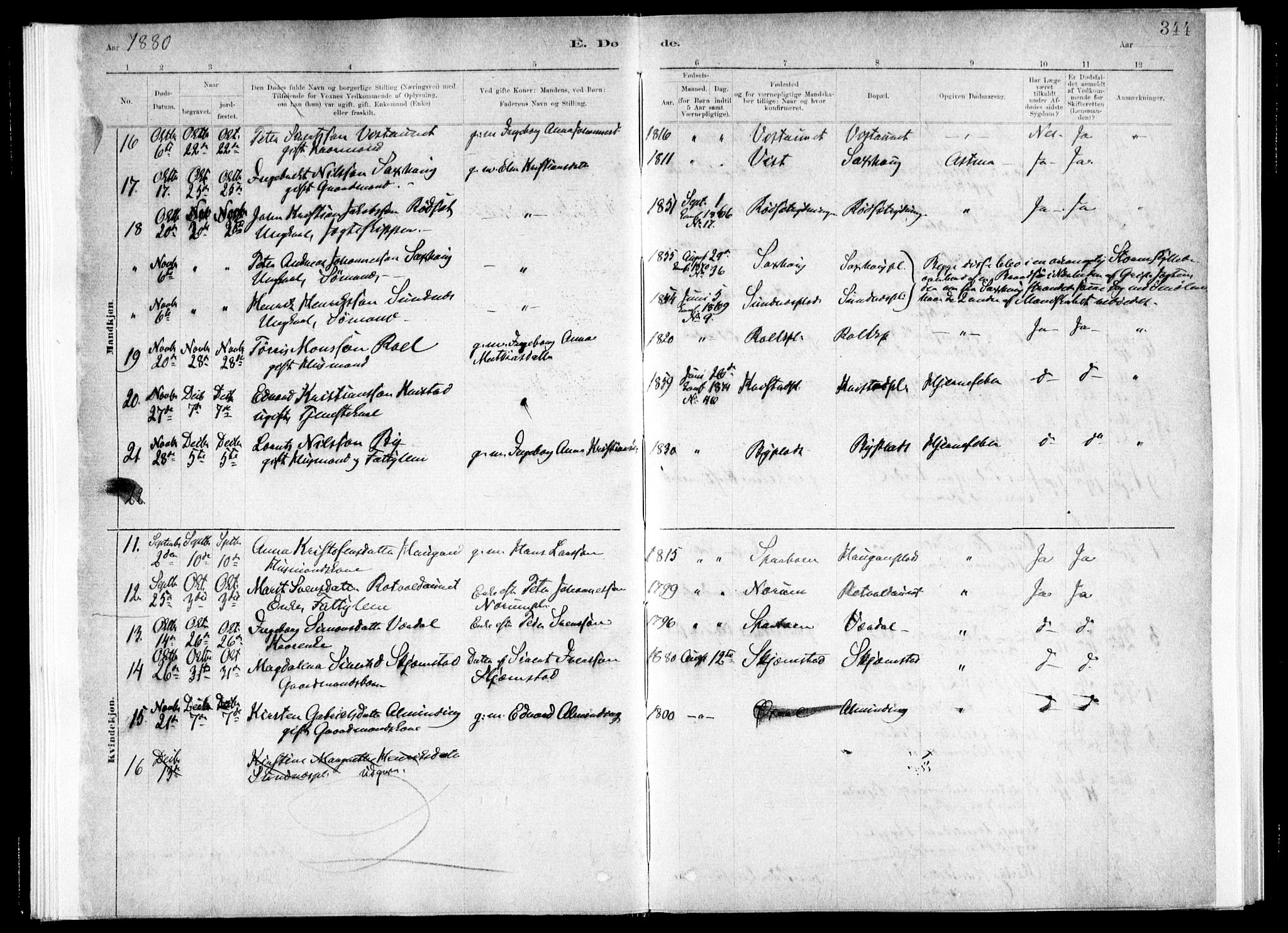 Ministerialprotokoller, klokkerbøker og fødselsregistre - Nord-Trøndelag, SAT/A-1458/730/L0285: Parish register (official) no. 730A10, 1879-1914, p. 344