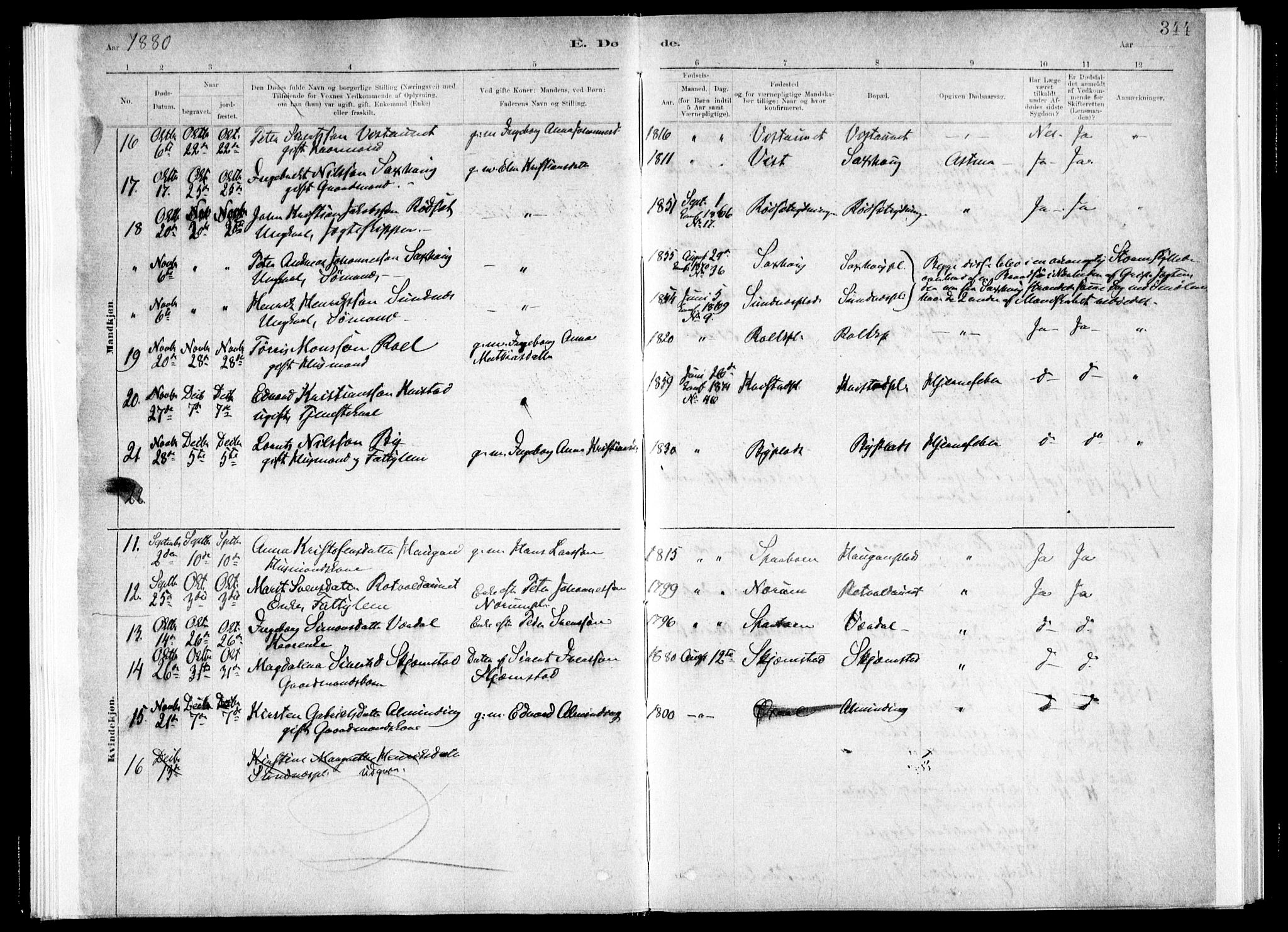 Ministerialprotokoller, klokkerbøker og fødselsregistre - Nord-Trøndelag, AV/SAT-A-1458/730/L0285: Parish register (official) no. 730A10, 1879-1914, p. 344