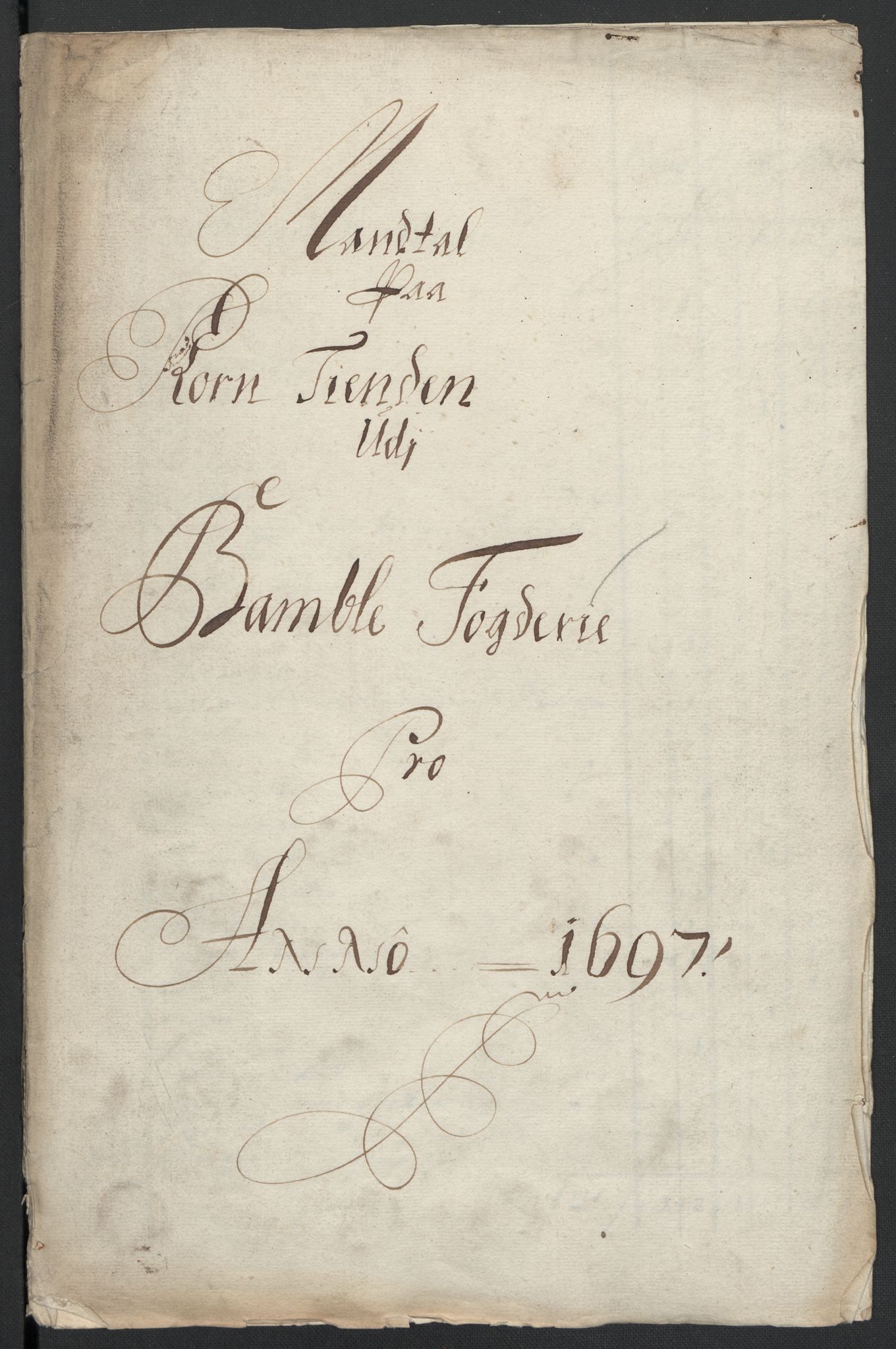 Rentekammeret inntil 1814, Reviderte regnskaper, Fogderegnskap, RA/EA-4092/R36/L2097: Fogderegnskap Øvre og Nedre Telemark og Bamble, 1697, p. 32