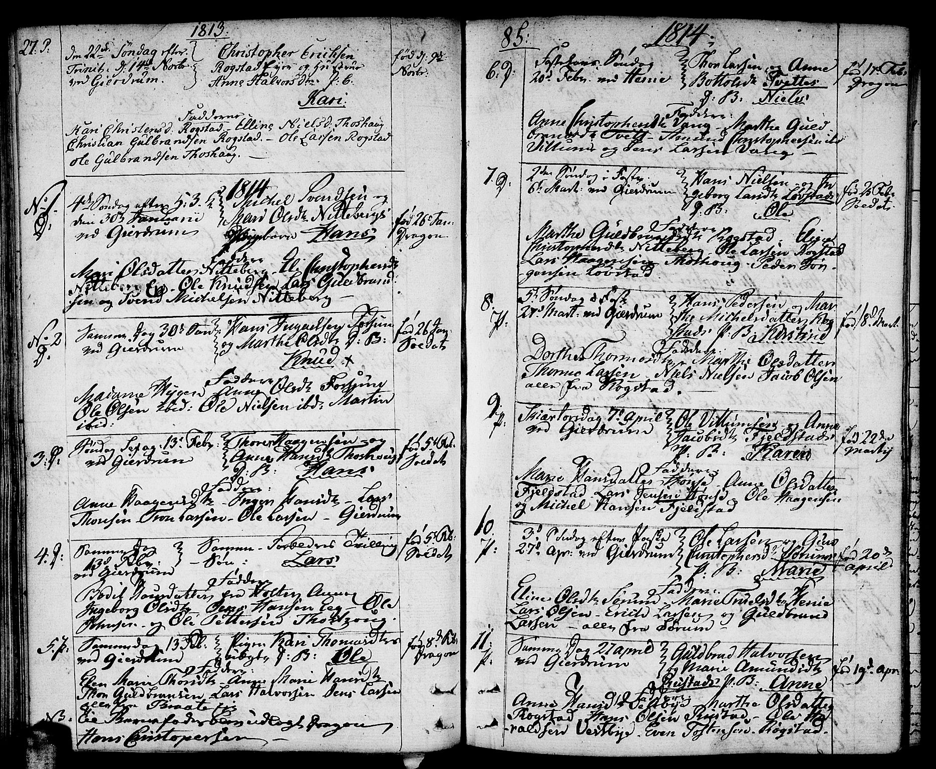 Gjerdrum prestekontor Kirkebøker, SAO/A-10412b/F/Fa/L0003: Parish register (official) no. I 3, 1798-1815, p. 85