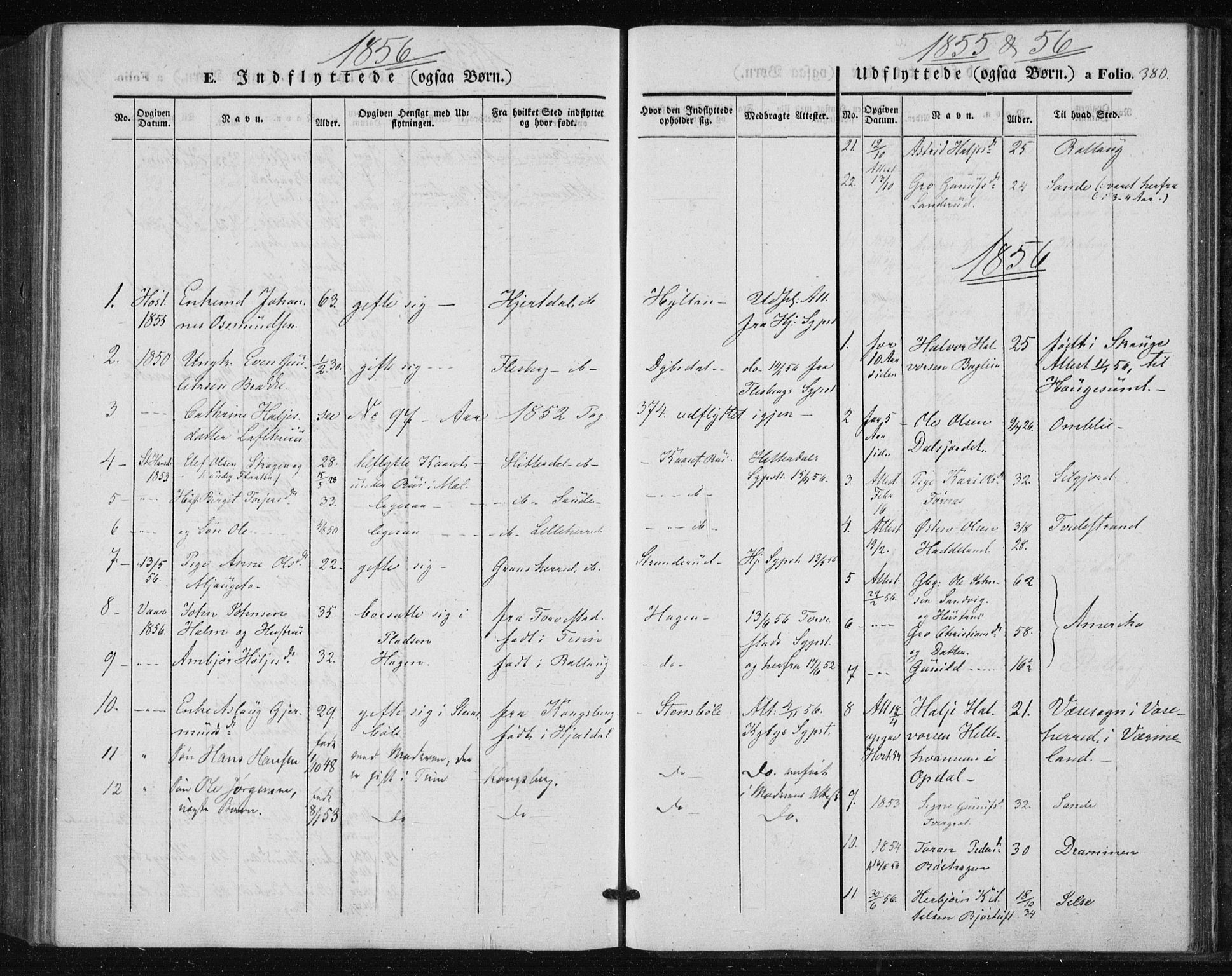 Tinn kirkebøker, AV/SAKO-A-308/F/Fa/L0005: Parish register (official) no. I 5, 1844-1856, p. 380