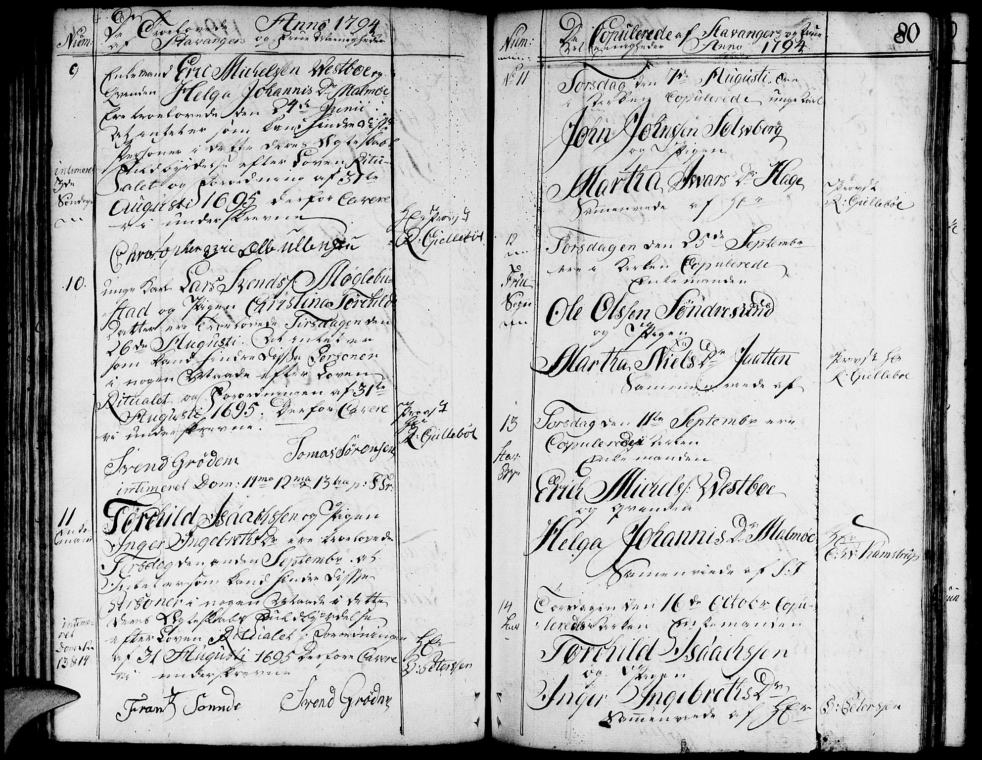 Domkirken sokneprestkontor, AV/SAST-A-101812/001/30/30BA/L0006: Parish register (official) no. A 6, 1783-1815, p. 80