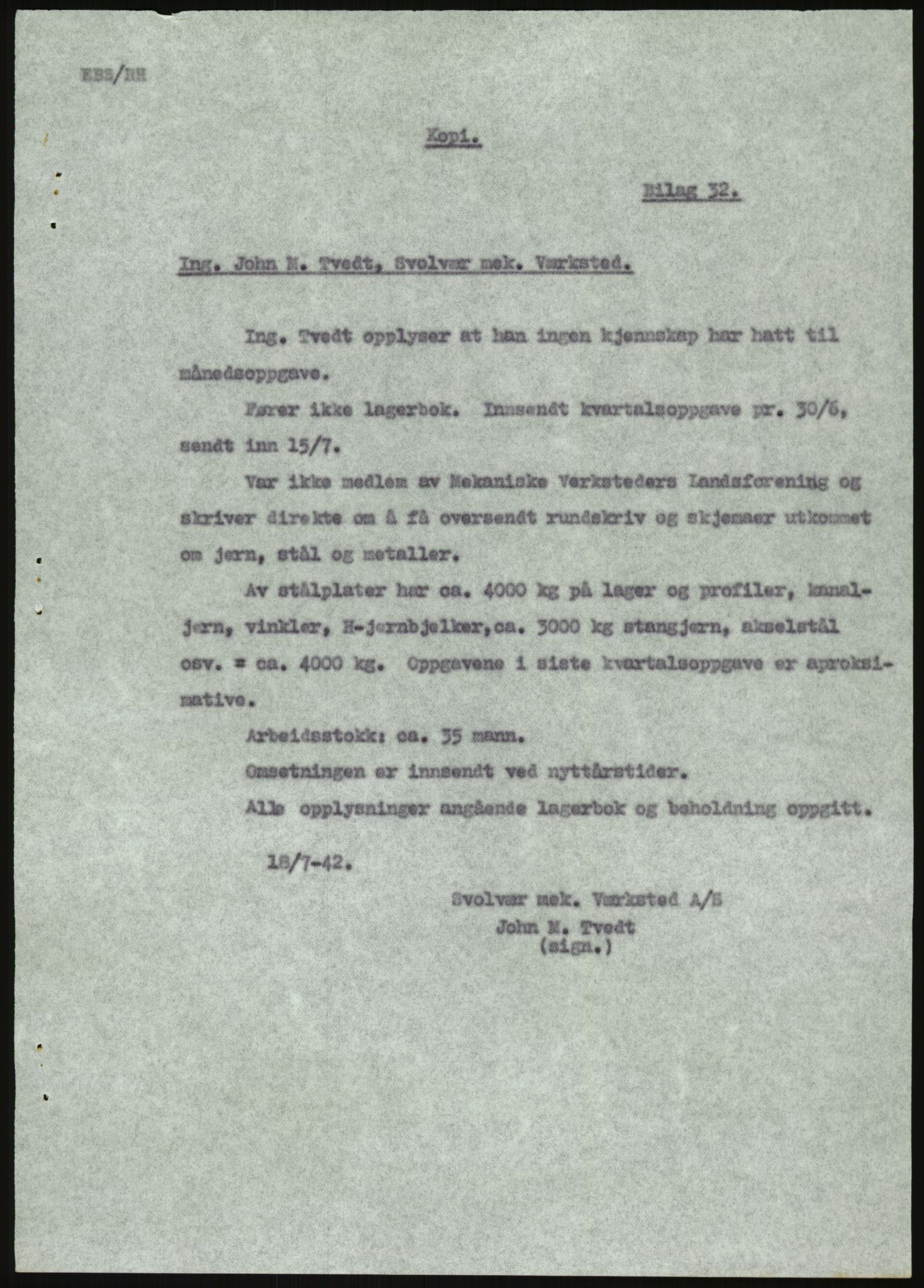 Direktoratet for industriforsyning, Sekretariatet, RA/S-4153/D/Df/L0054: 9. Metallkontoret, 1940-1945, p. 2573