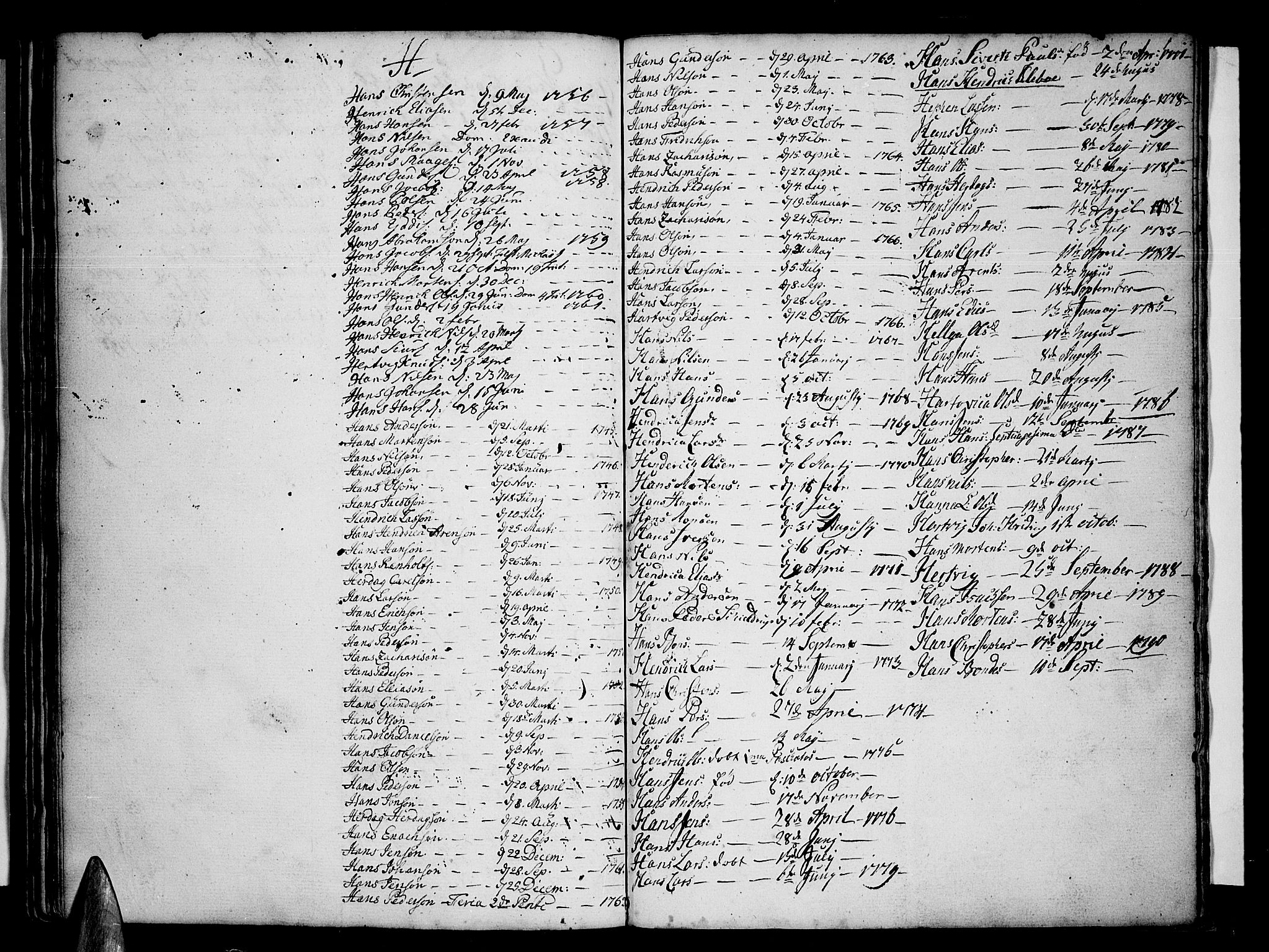 Ministerialprotokoller, klokkerbøker og fødselsregistre - Nordland, AV/SAT-A-1459/853/L0766: Parish register (official) no. 853A05, 1745-1791