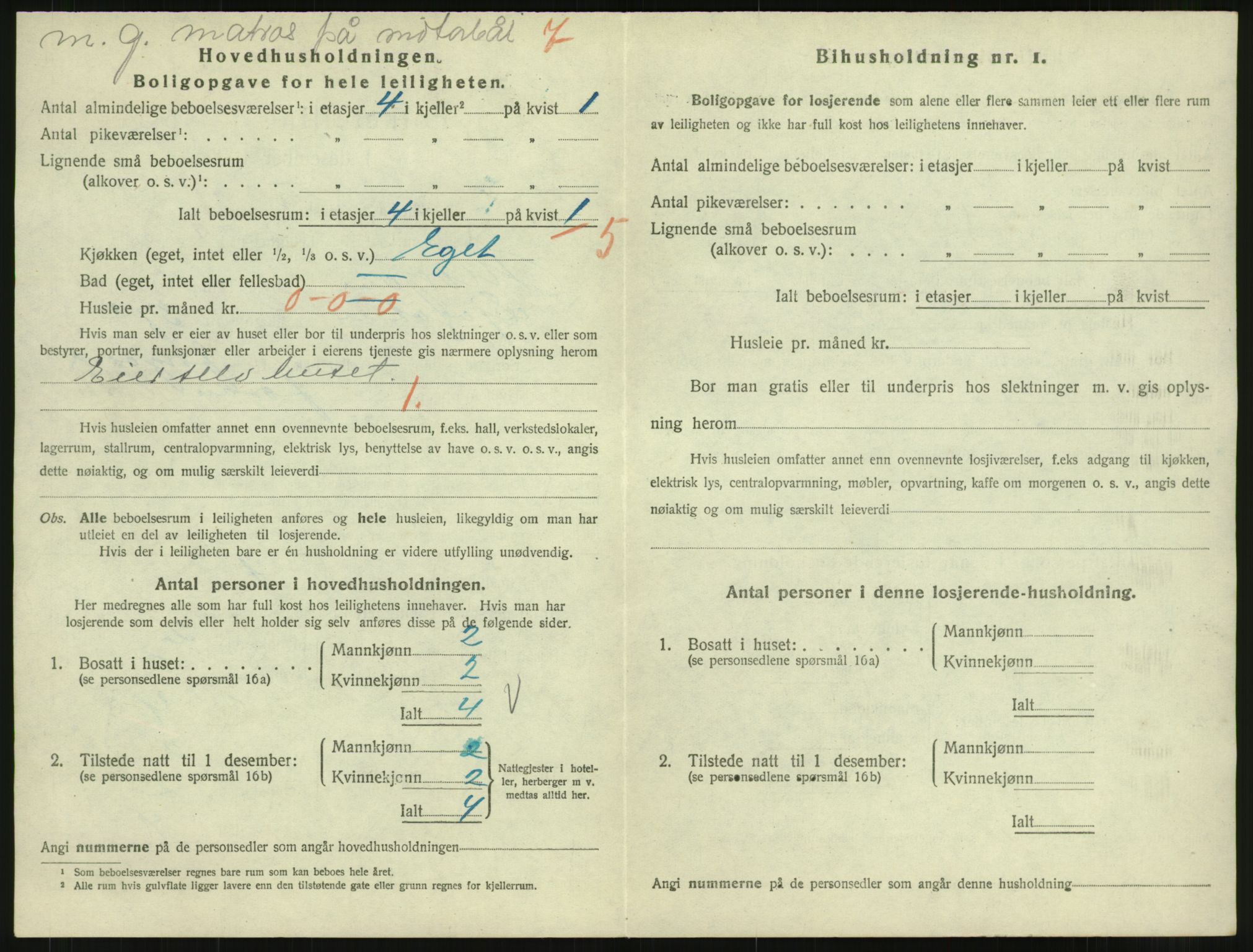 SAT, 1920 census for Mosjøen, 1920, p. 707