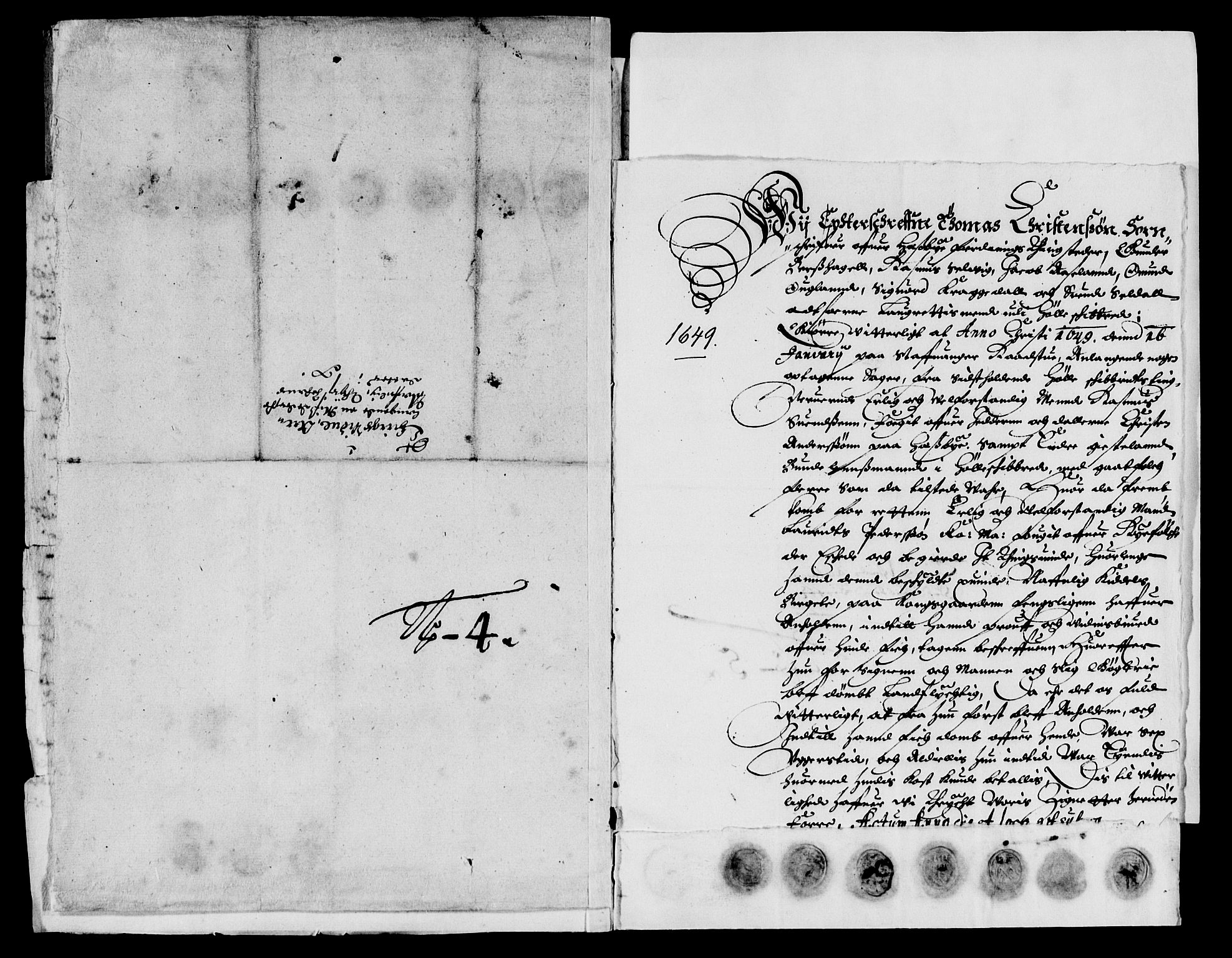 Rentekammeret inntil 1814, Reviderte regnskaper, Lensregnskaper, AV/RA-EA-5023/R/Rb/Rbs/L0031: Stavanger len, 1646-1649