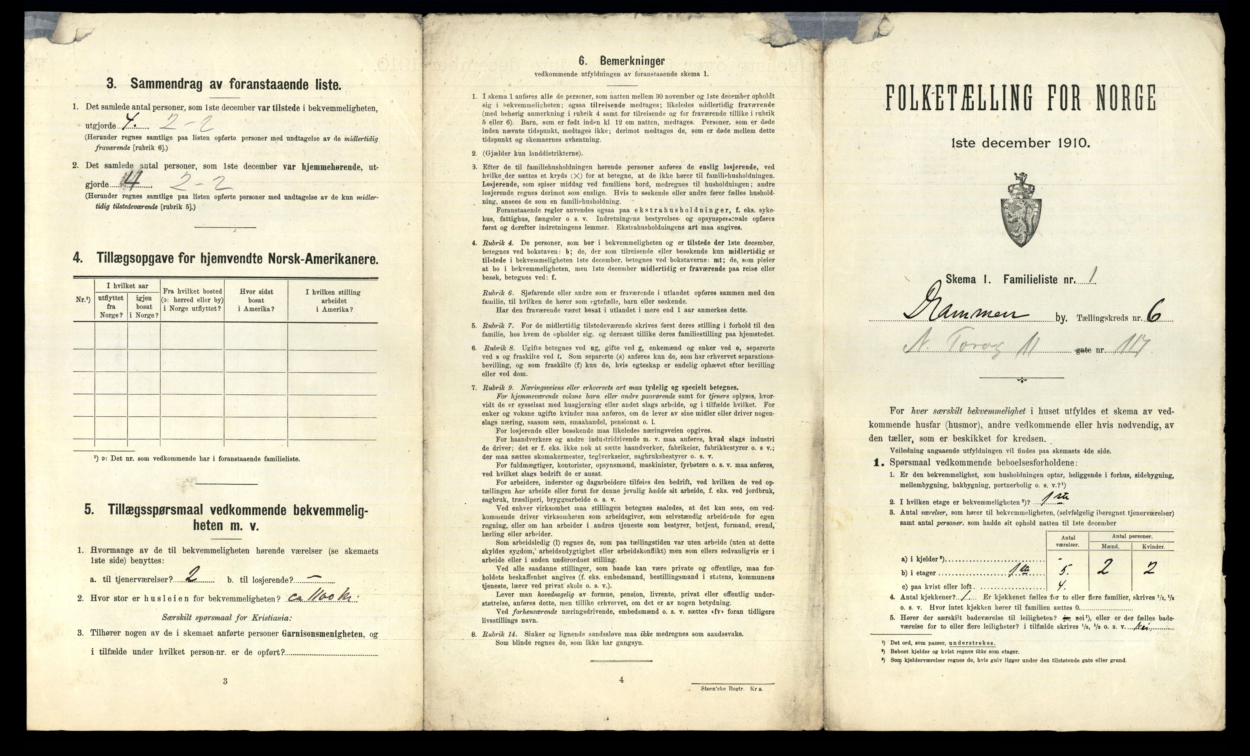 RA, 1910 census for Drammen, 1910, p. 4800