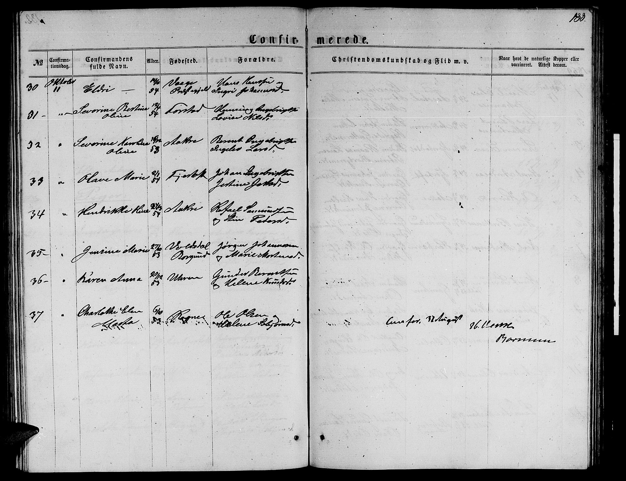 Ministerialprotokoller, klokkerbøker og fødselsregistre - Møre og Romsdal, AV/SAT-A-1454/536/L0508: Parish register (copy) no. 536C03, 1860-1870, p. 133