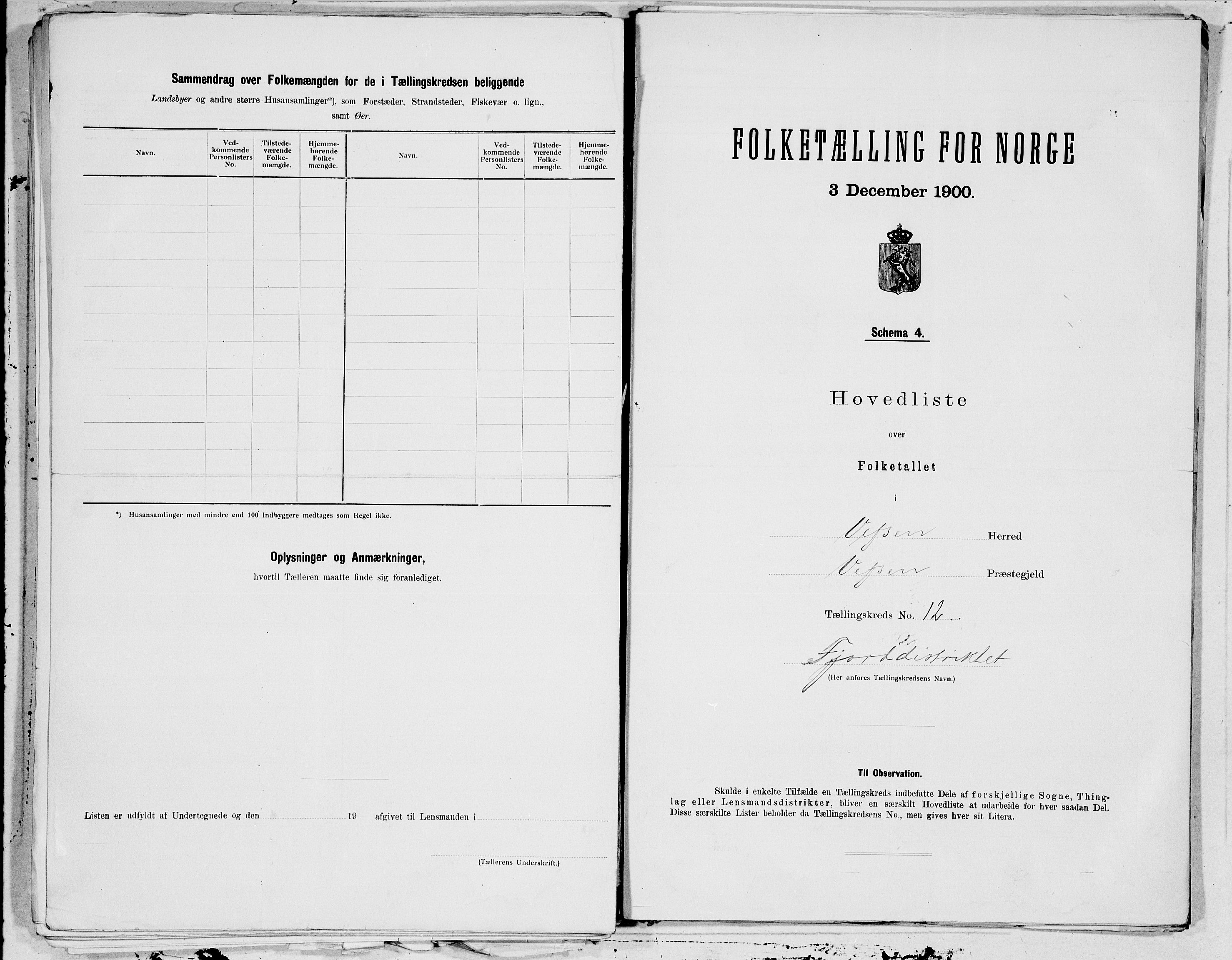 SAT, 1900 census for Vefsn, 1900, p. 24