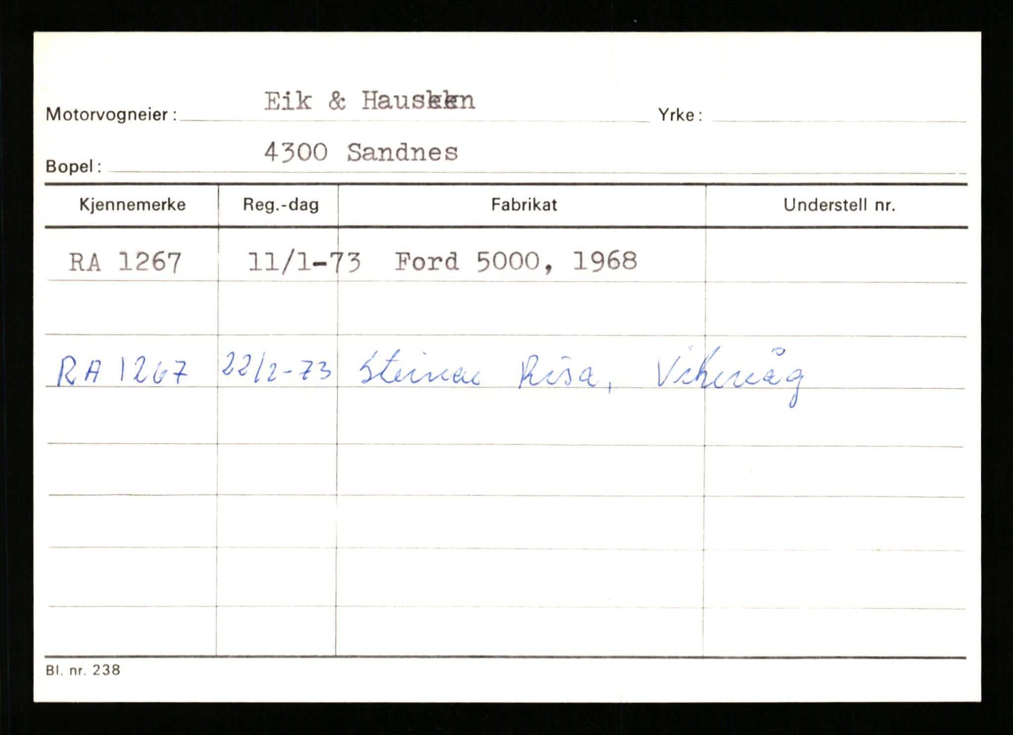 Stavanger trafikkstasjon, AV/SAST-A-101942/0/G/L0001: Registreringsnummer: 0 - 5782, 1930-1971, p. 851