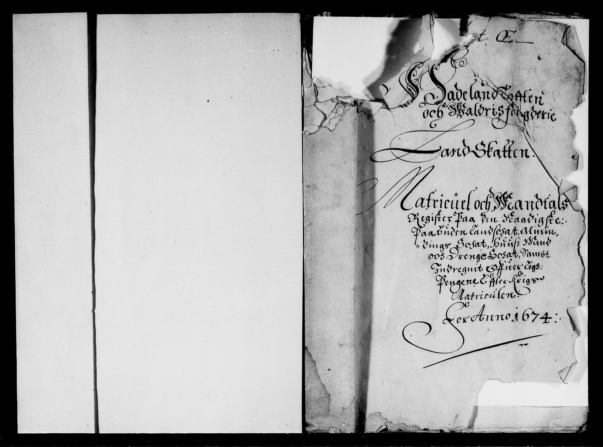 Rentekammeret inntil 1814, Reviderte regnskaper, Stiftamtstueregnskaper, Landkommissariatet på Akershus og Akershus stiftamt, AV/RA-EA-5869/R/Rb/L0097: Akershus stiftamt, 1674