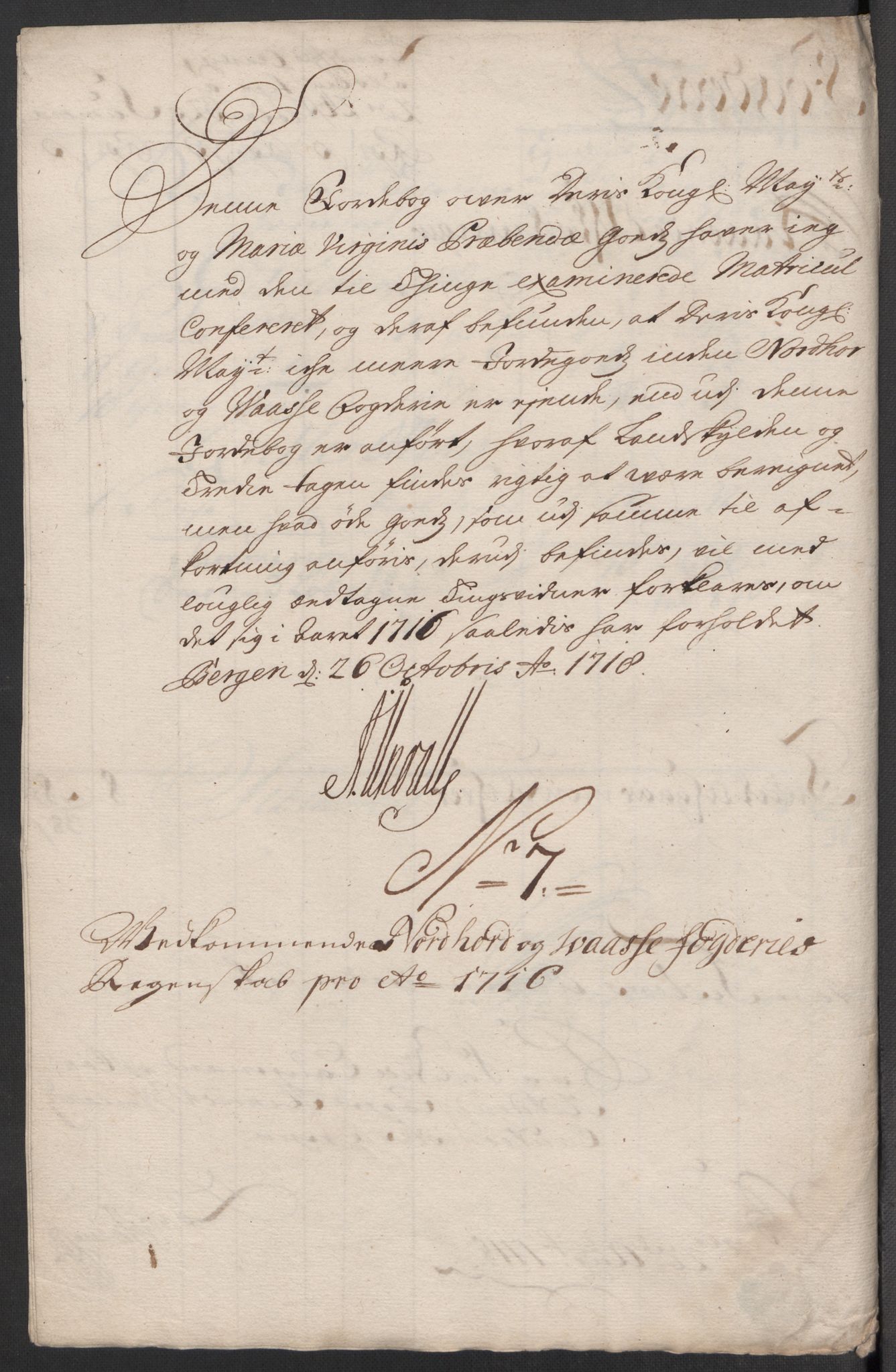 Rentekammeret inntil 1814, Reviderte regnskaper, Fogderegnskap, RA/EA-4092/R51/L3199: Fogderegnskap Nordhordland og Voss, 1716, p. 116