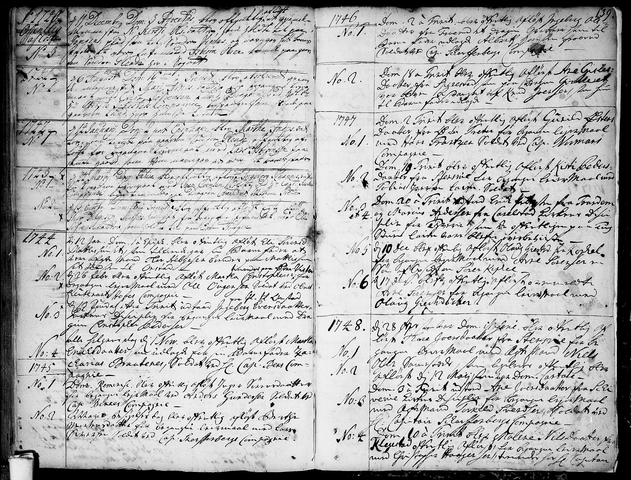 Skiptvet prestekontor Kirkebøker, SAO/A-20009/F/Fa/L0002: Parish register (official) no. 2, 1734-1759, p. 139