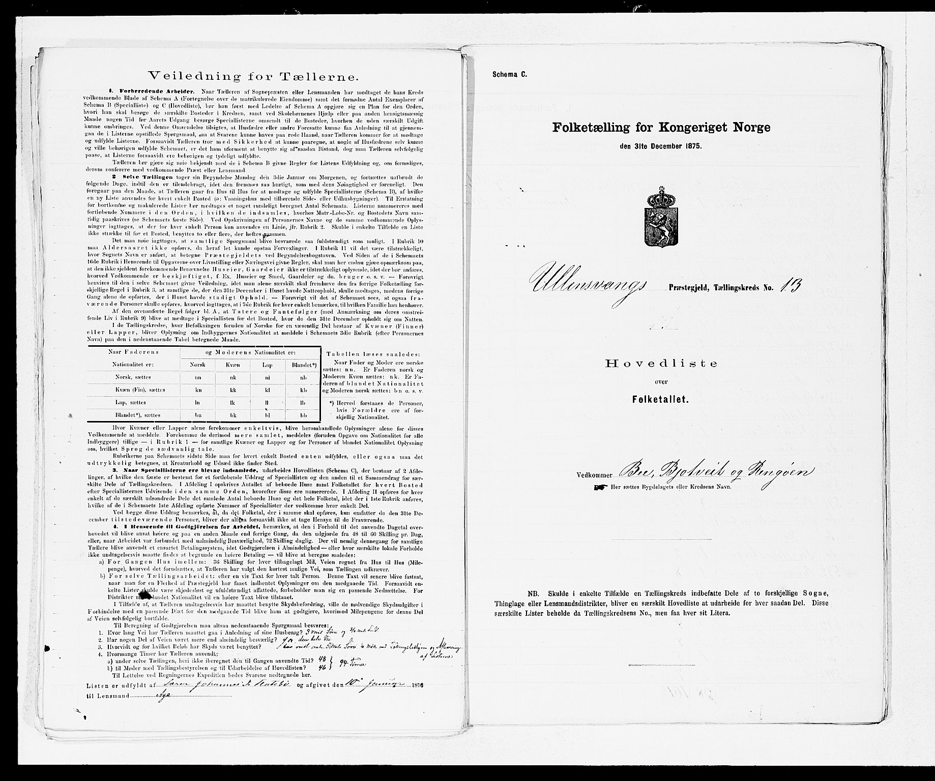 SAB, 1875 census for 1230P Ullensvang, 1875, p. 30