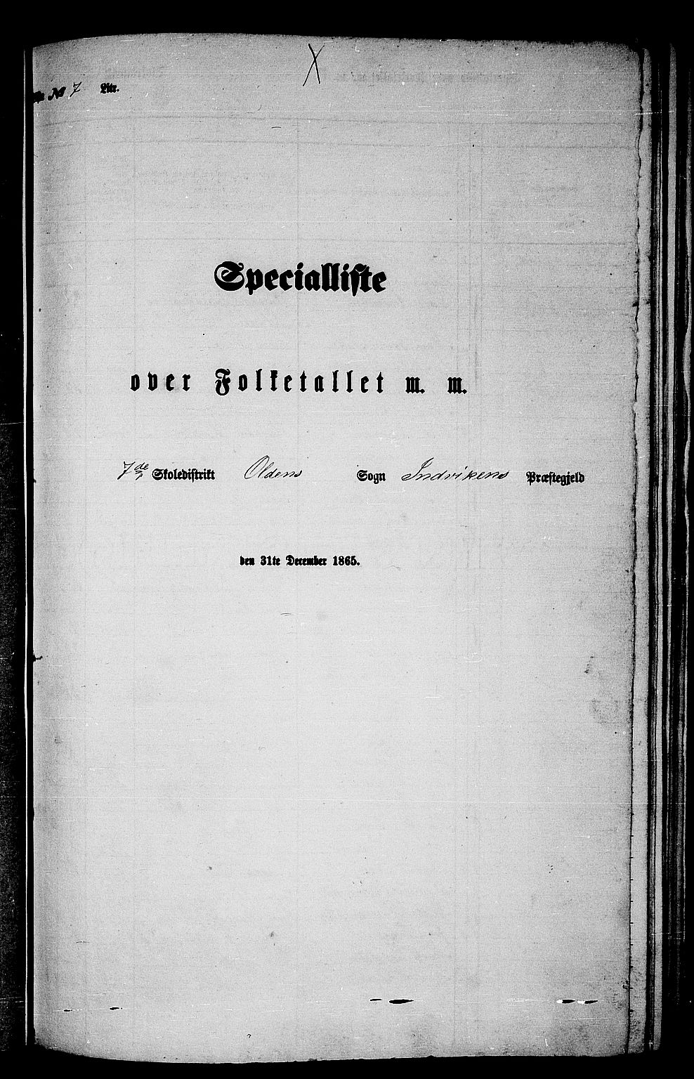 RA, 1865 census for Innvik, 1865, p. 108