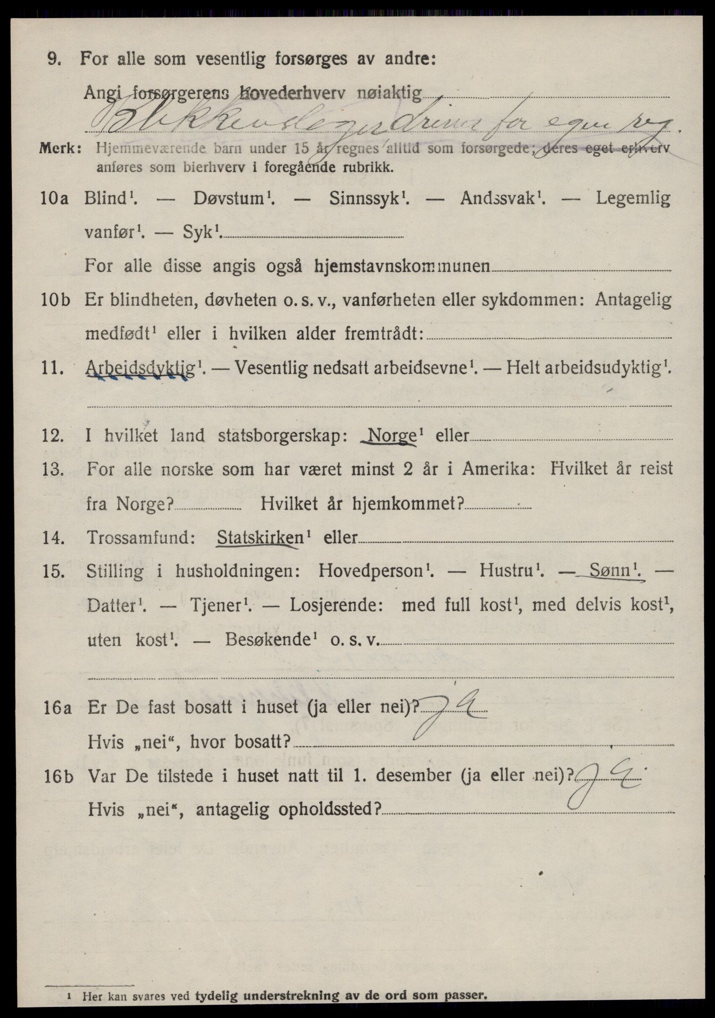 SAT, 1920 census for Rovde, 1920, p. 930